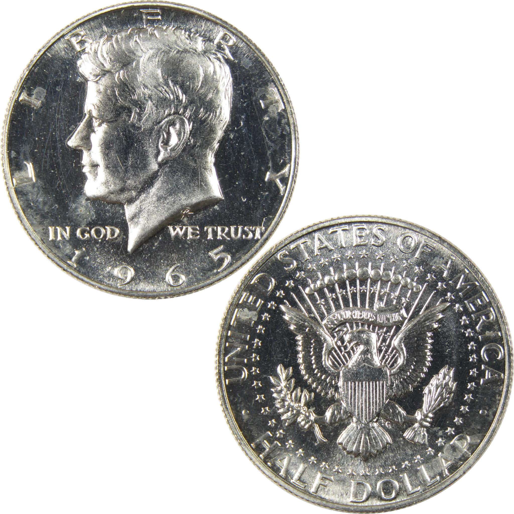 1965 SMS Kennedy Half Dollar Uncirculated Silver Clad 50c Coin