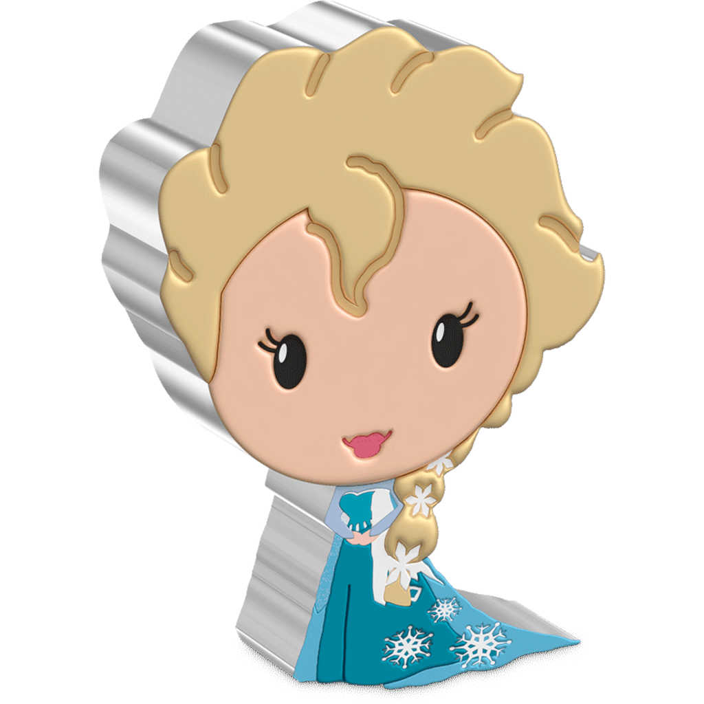 Disney Frozen Elsa Chibi 1 oz .999 Silver $2 Proof 2022 COA SKU:OPC147