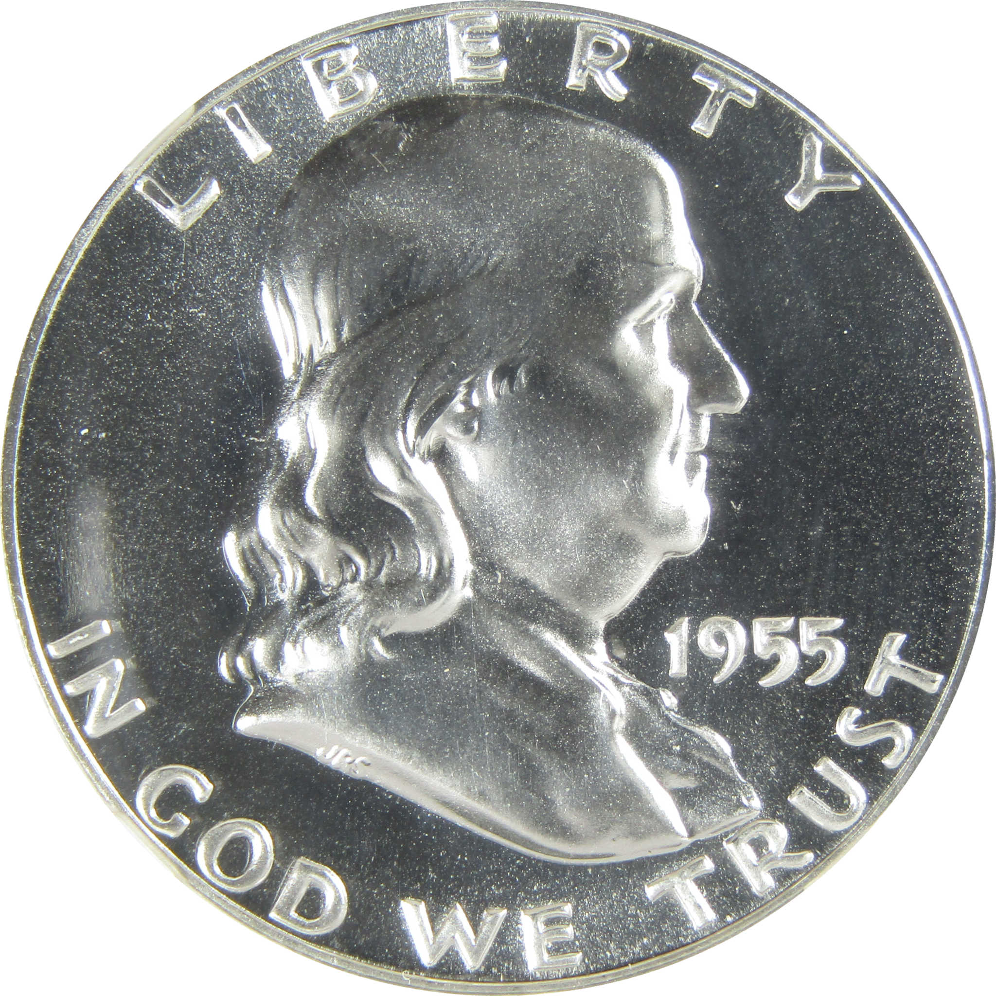 1955 Franklin Silver Half Dollar PF 68 NGC Proof 50c Coin SKU:I27401