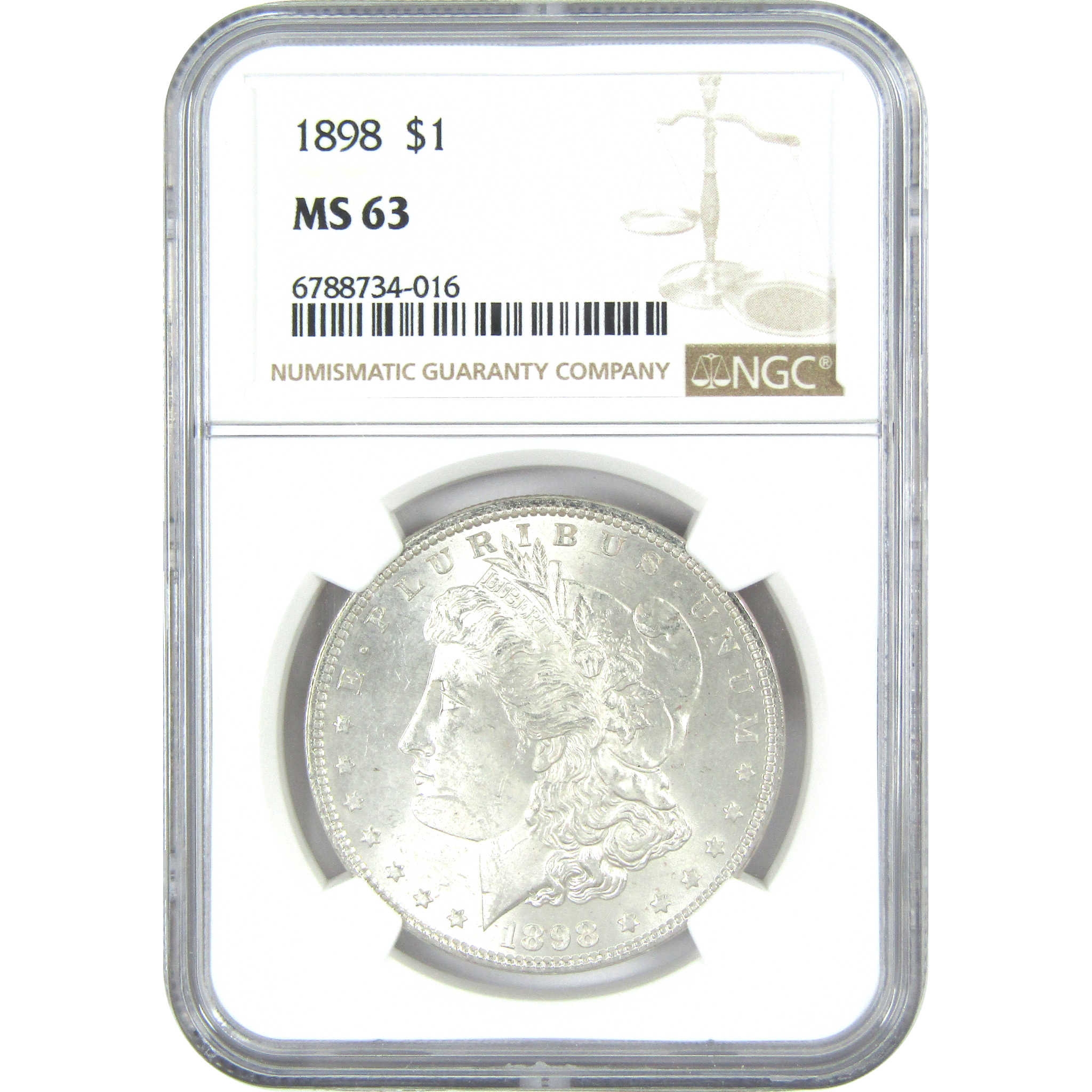 1898 Morgan Dollar MS 63 NGC Silver $1 Uncirculated Coin SKU:I16450 - Morgan coin - Morgan silver dollar - Morgan silver dollar for sale - Profile Coins &amp; Collectibles