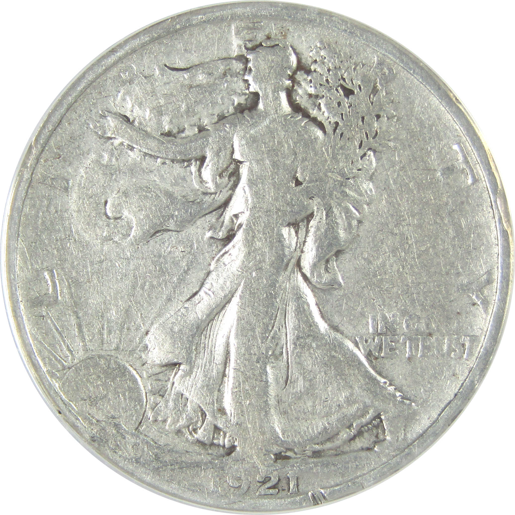 1921 Liberty Walking Half Dollar VG 8 Details ANACS Silver SKU:I16183