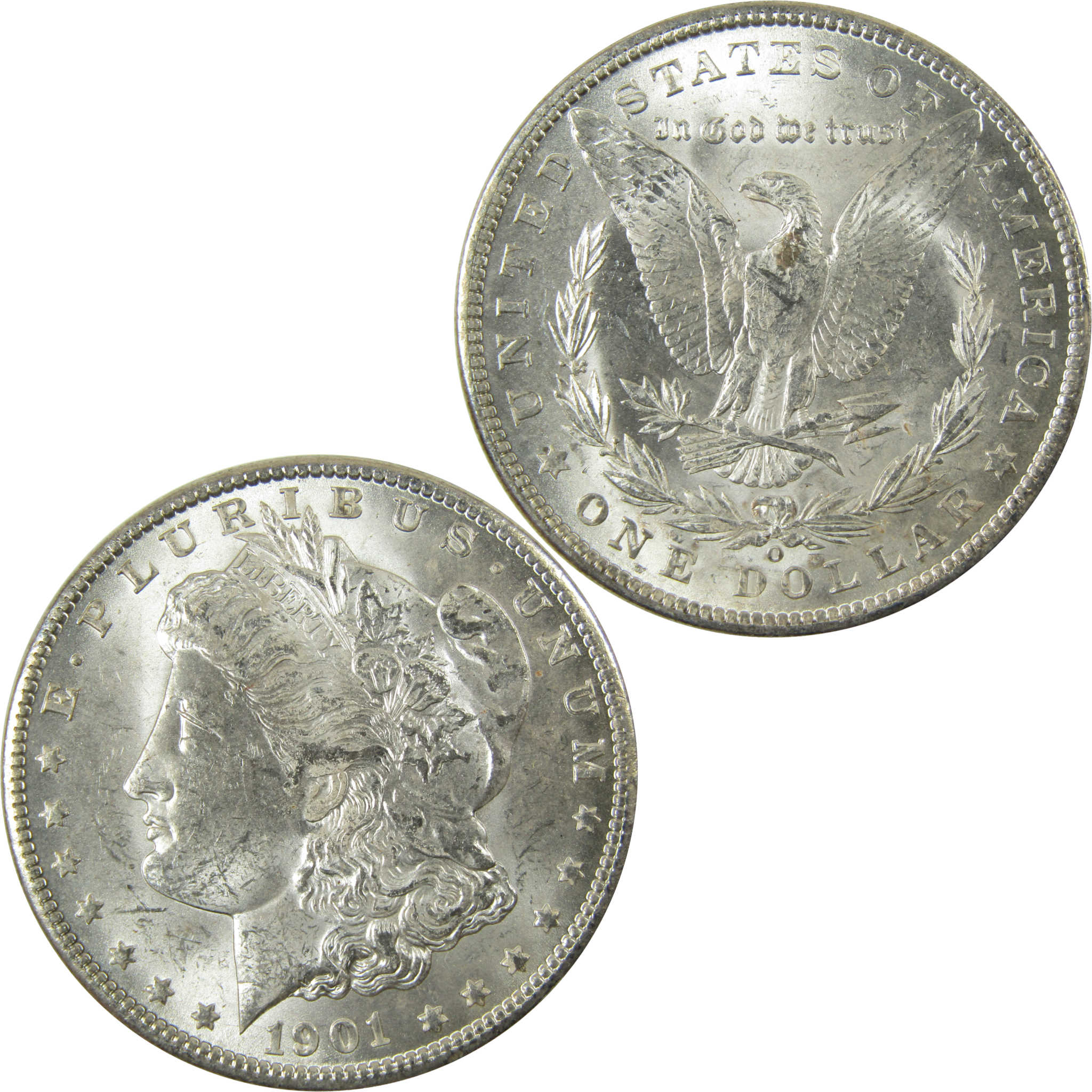 1901 O Morgan Silver Dollar Uncirculated Mint State $1 Coin SKU:I28390