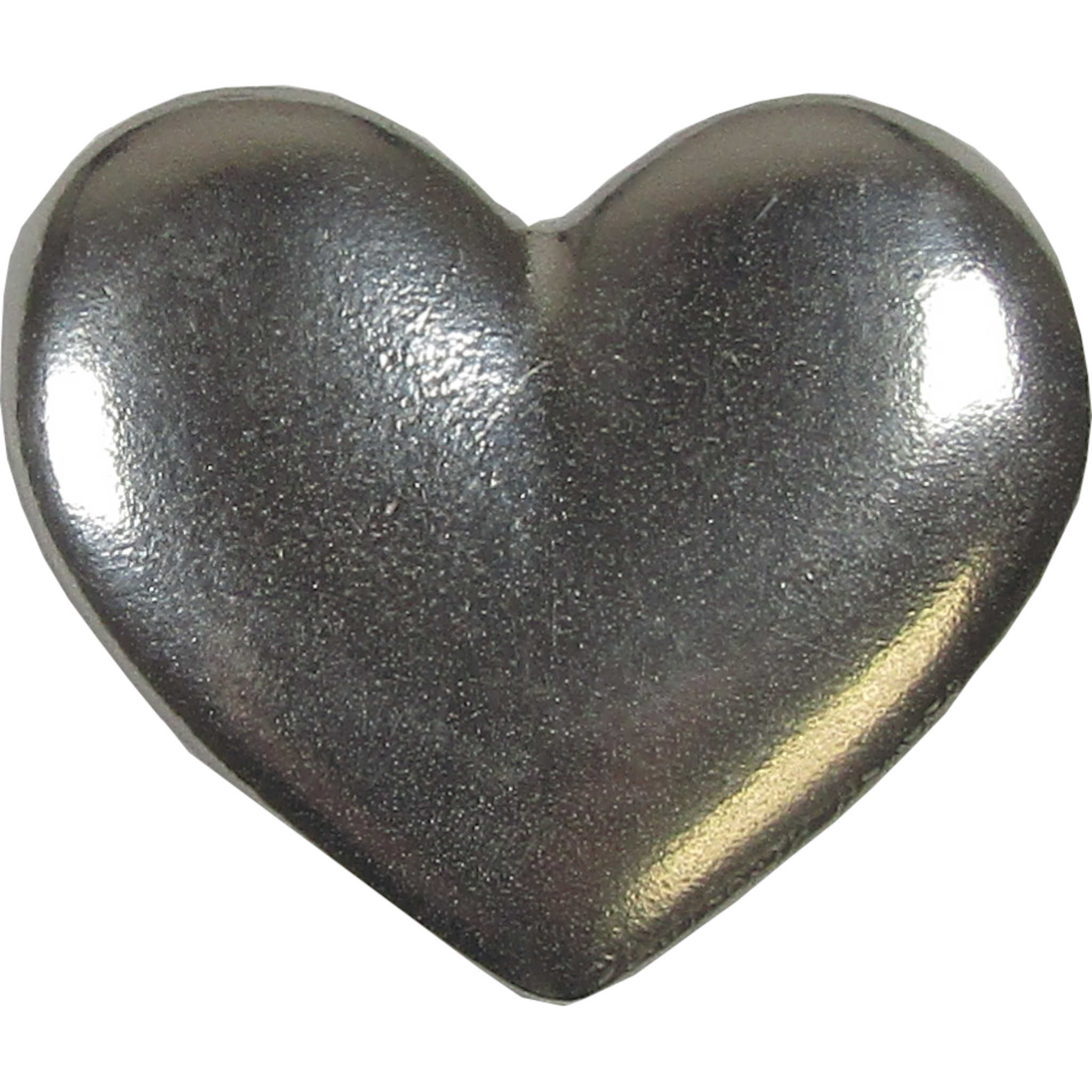 Heart Pewter Palm Stone Hand Made Gift