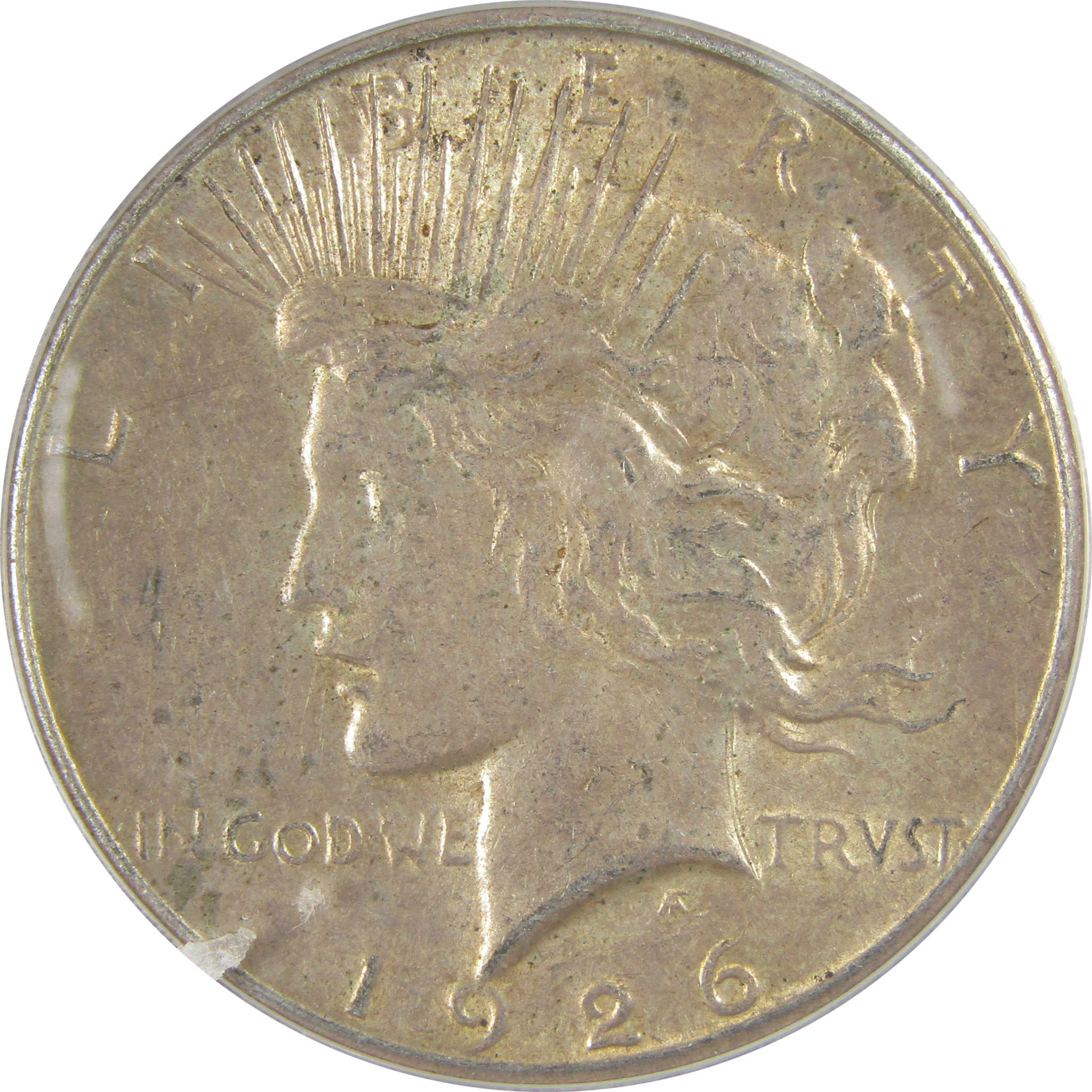 1926 S Peace Dollar AU 58 ANACS Silver $1 Coin SKU:I20847