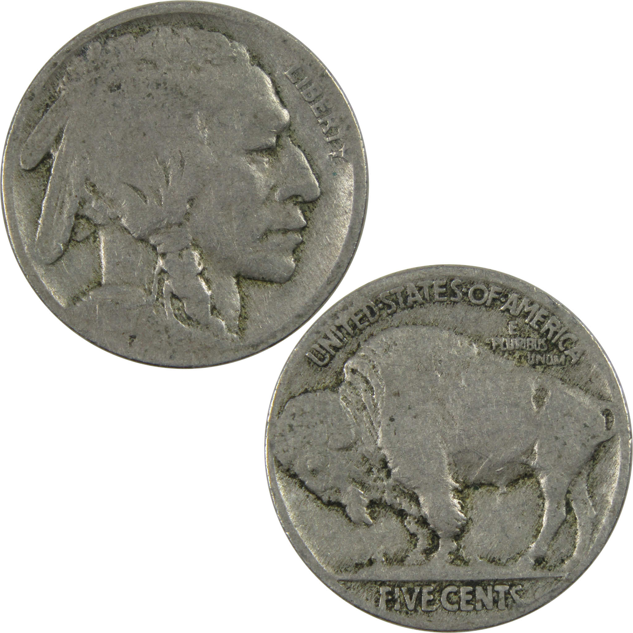 1917 Indian Head Buffalo Nickel AG About Good 5c Coin SKU:I12469