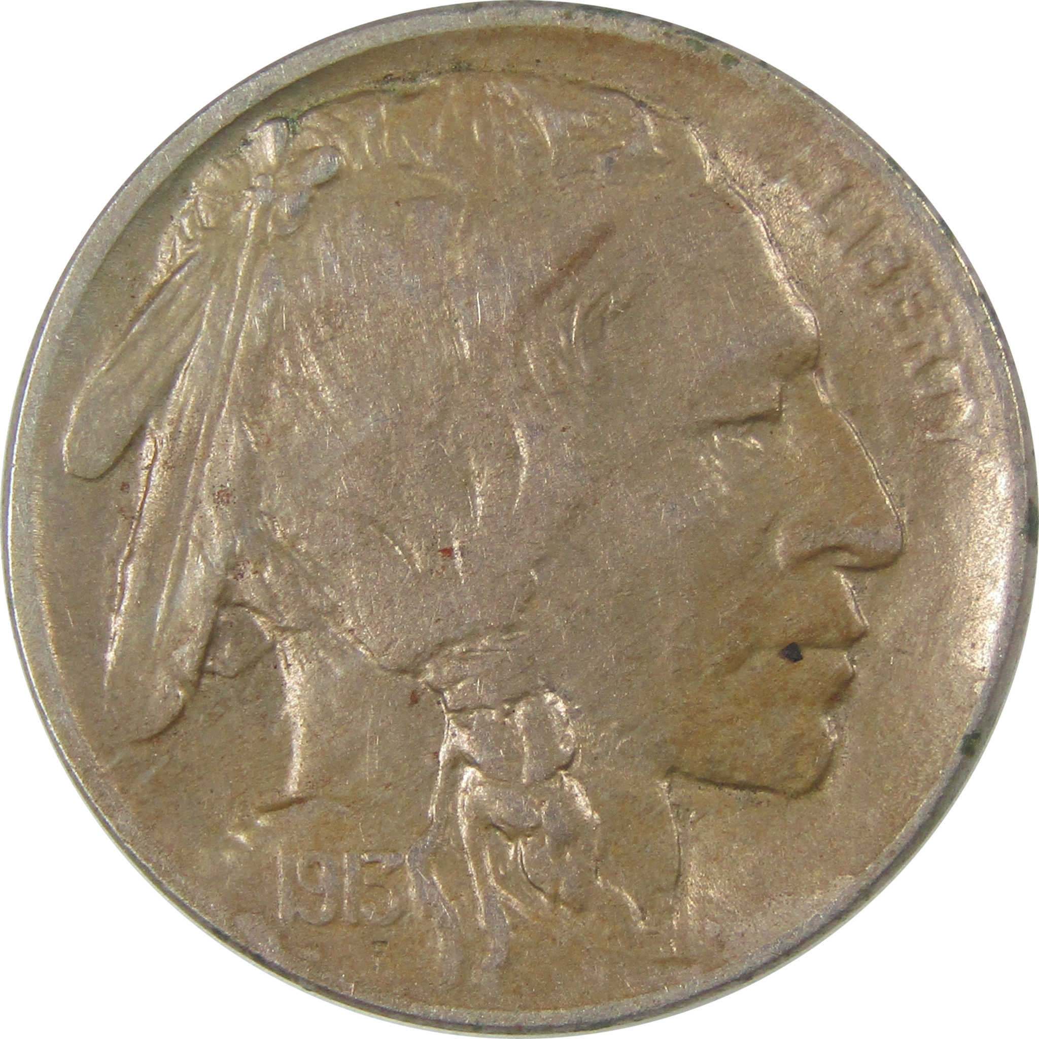 1913 Type 2 Indian Head Buffalo Nickel XF EF Extremely Fine SKU:CP18
