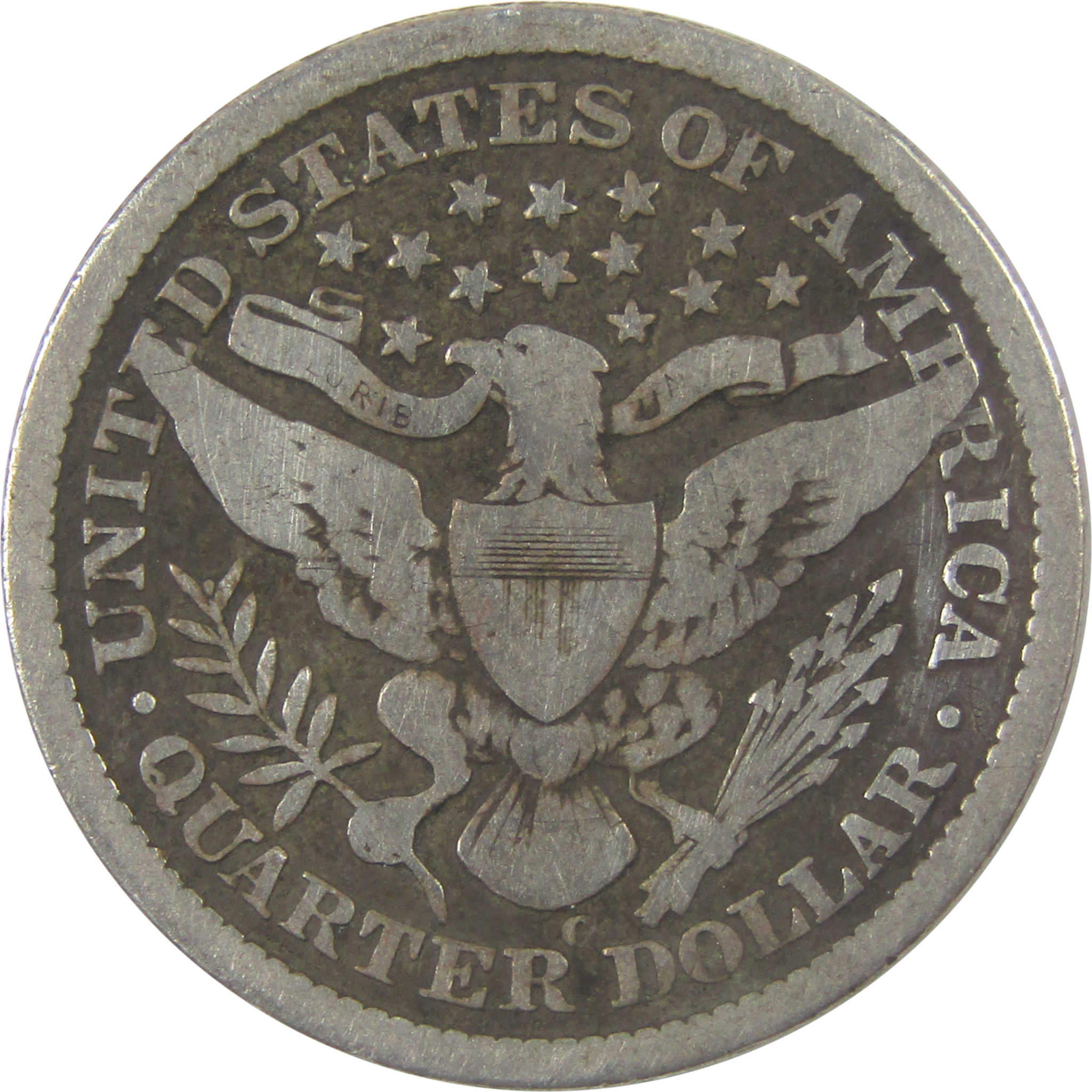 1896 O Barber Silver Quarter VG Very Good Details 25c Coin SKU:I22676