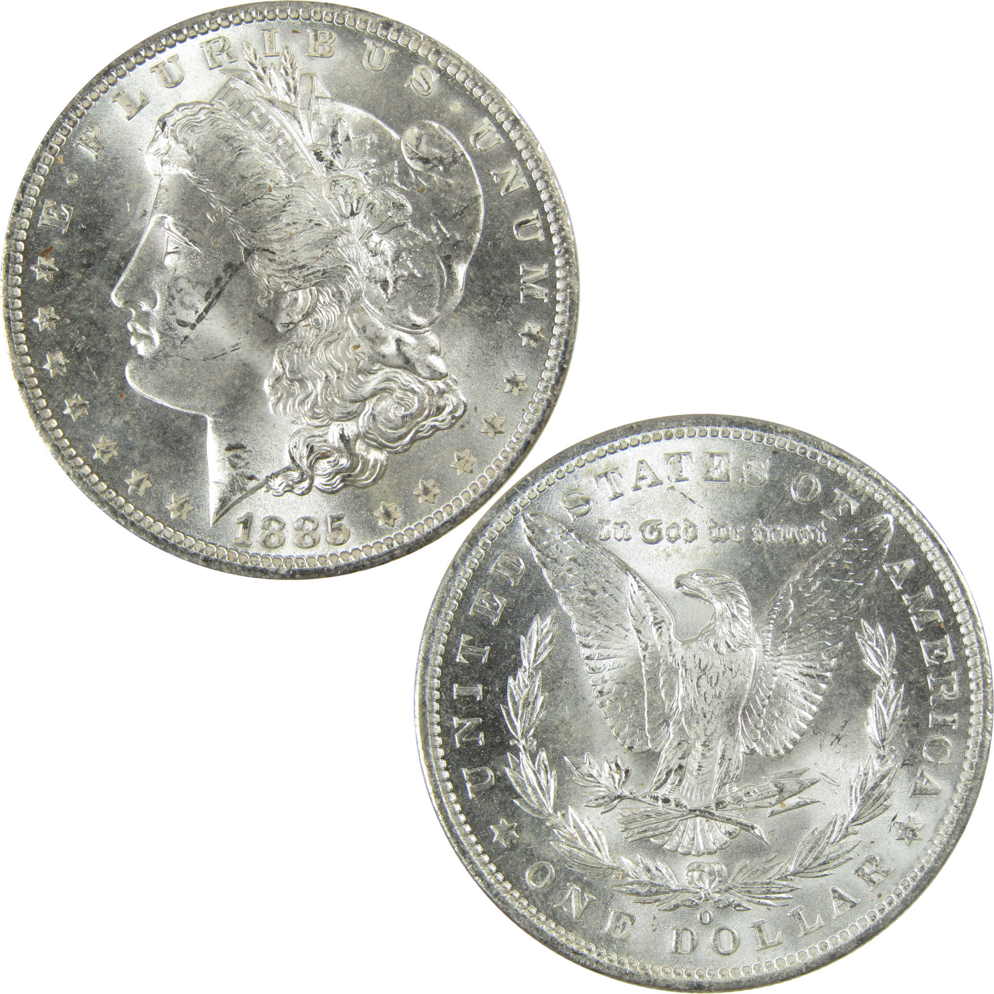 1885 O Morgan Silver Dollar Uncirculated Mint State $1 Coin SKU:I27465