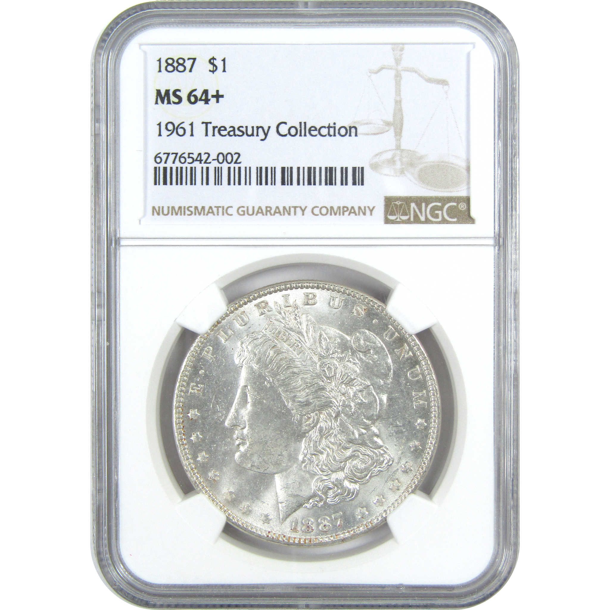 1887 Morgan Dollar MS 64+ NGC Silver $1 Uncirculated Coin SKU:I15694 - Morgan coin - Morgan silver dollar - Morgan silver dollar for sale - Profile Coins &amp; Collectibles