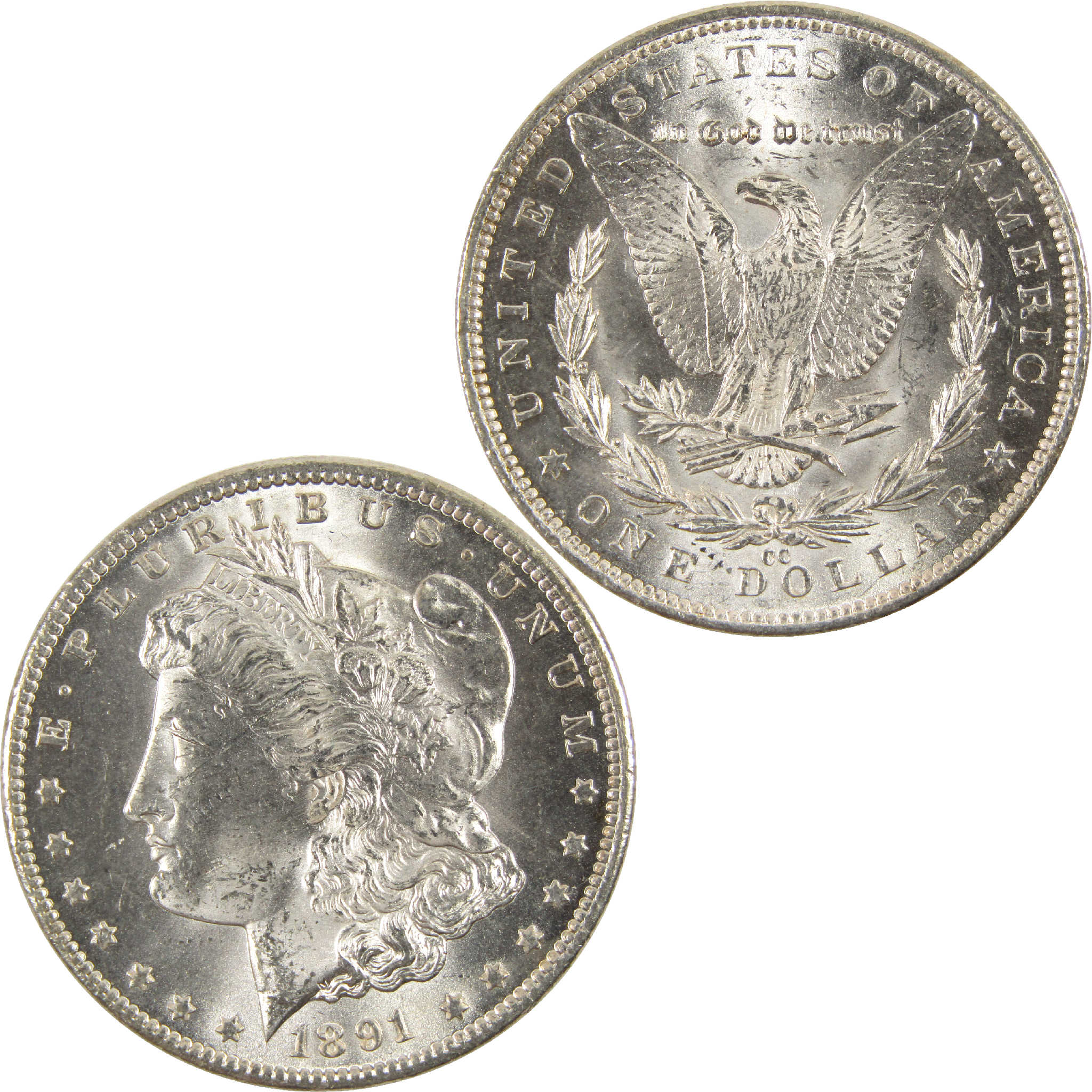 1891 CC Morgan Dollar Uncirculated Silver $1 Coin SKU:CPC6259 - Morgan coin - Morgan silver dollar - Morgan silver dollar for sale - Profile Coins &amp; Collectibles