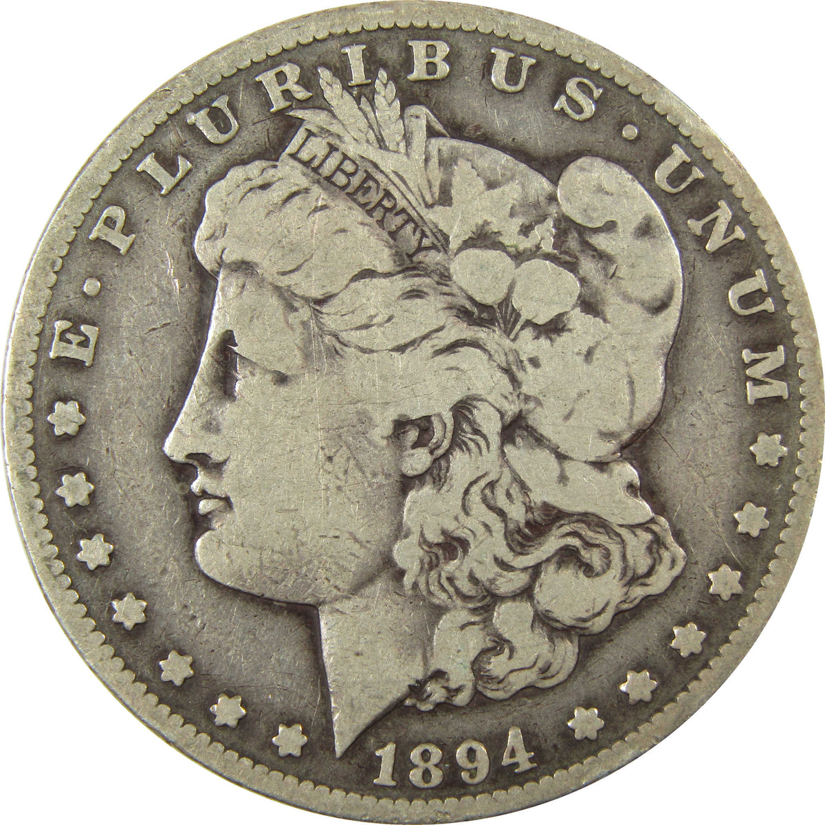 1894 S Morgan Silver Dollar VG Very Good $1 Coin SKU:CP1704