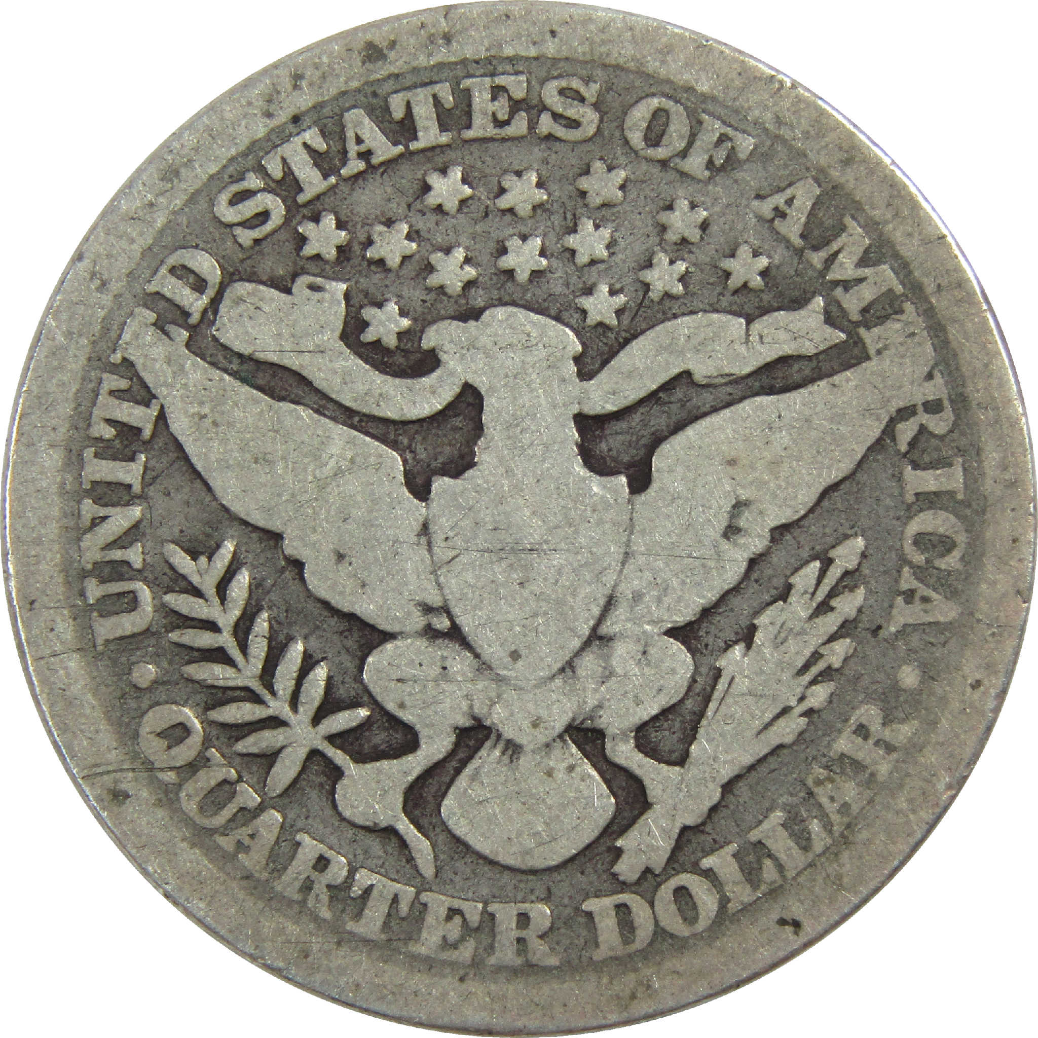1899 Barber Quarter G Good Silver 25c Coin SKU:I13174