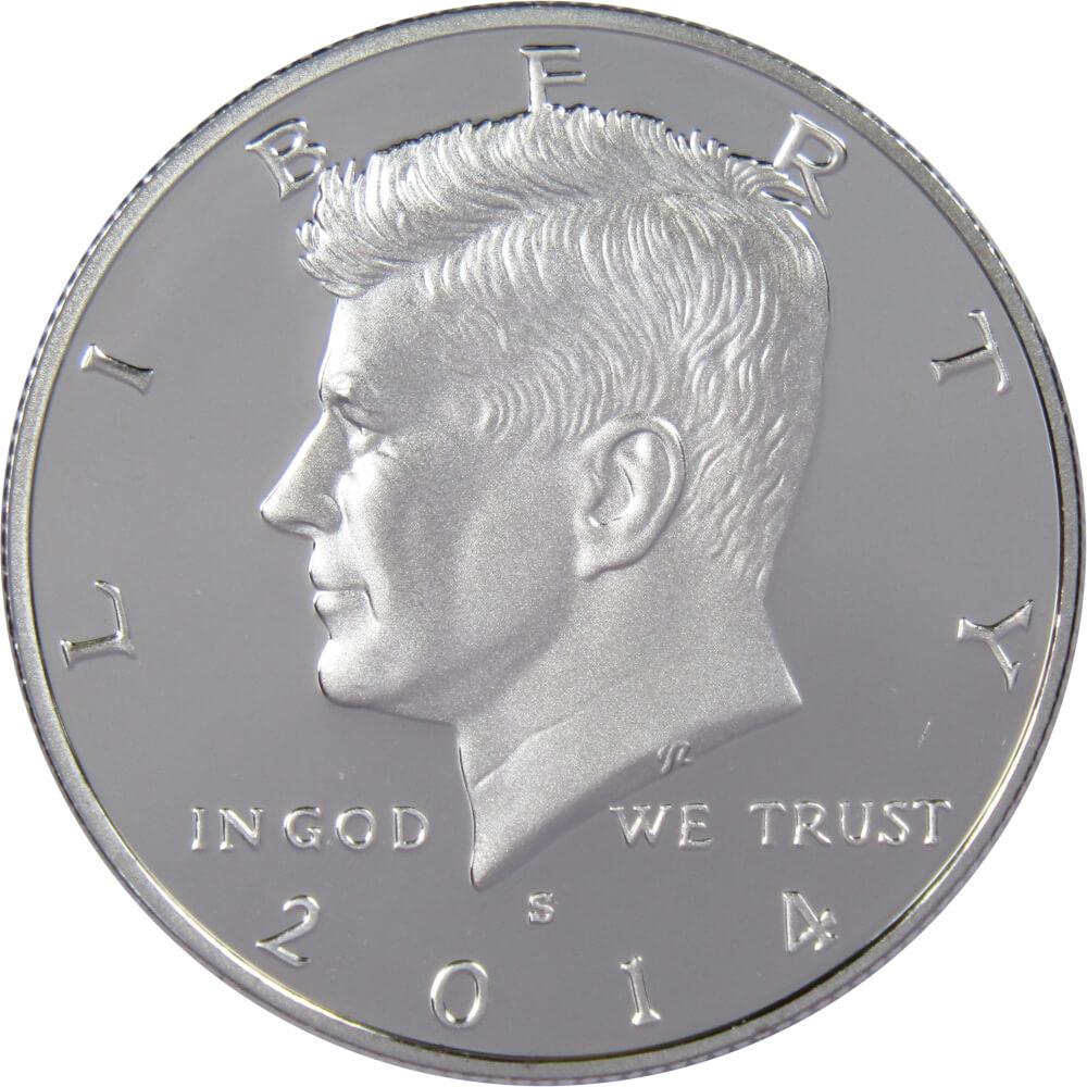 2014 S Kennedy Half Dollar Choice Proof 90% Silver 50c US Coin Collectible