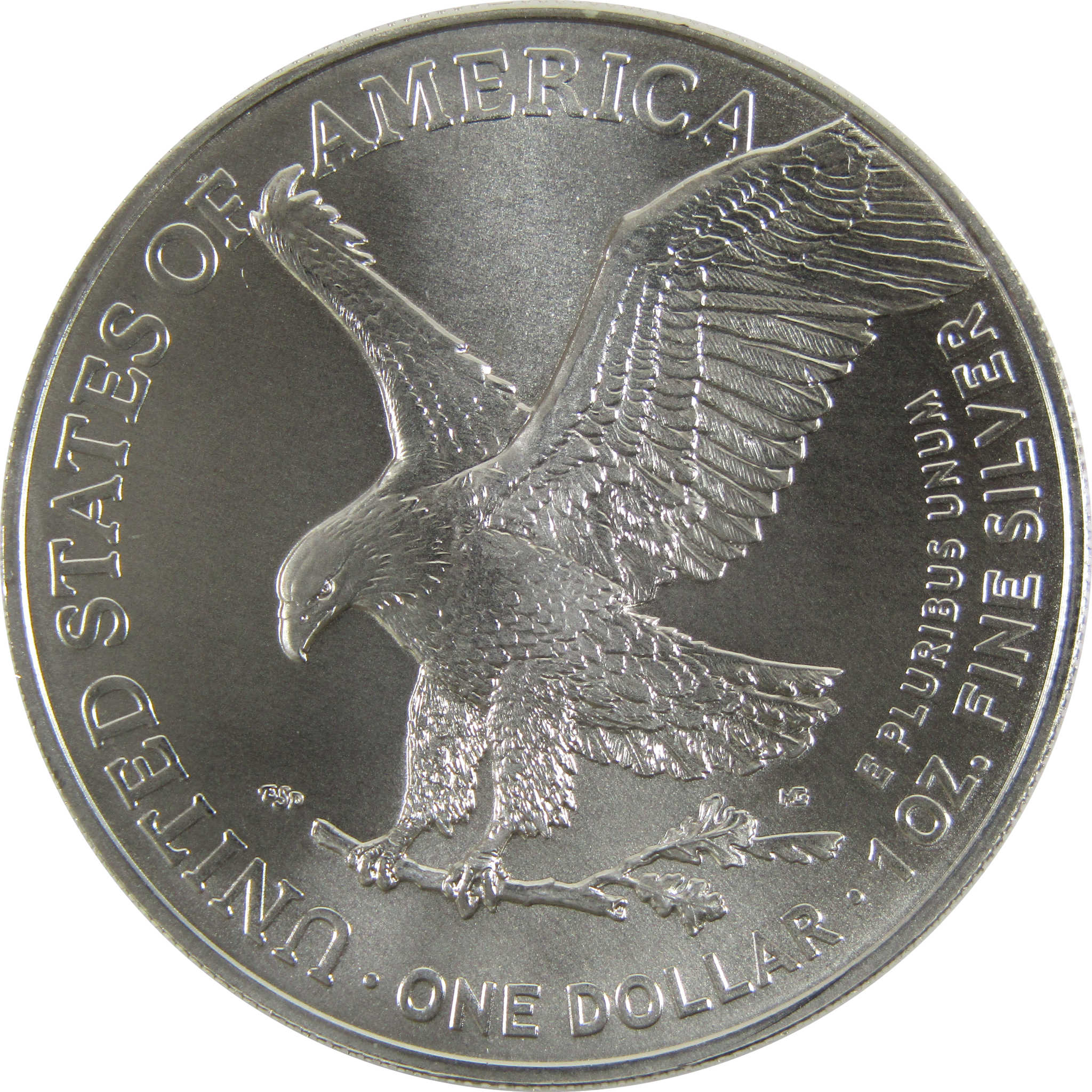 2021 Type 2 American Eagle BU Uncirculated 1 oz .999 Silver $1 Coin