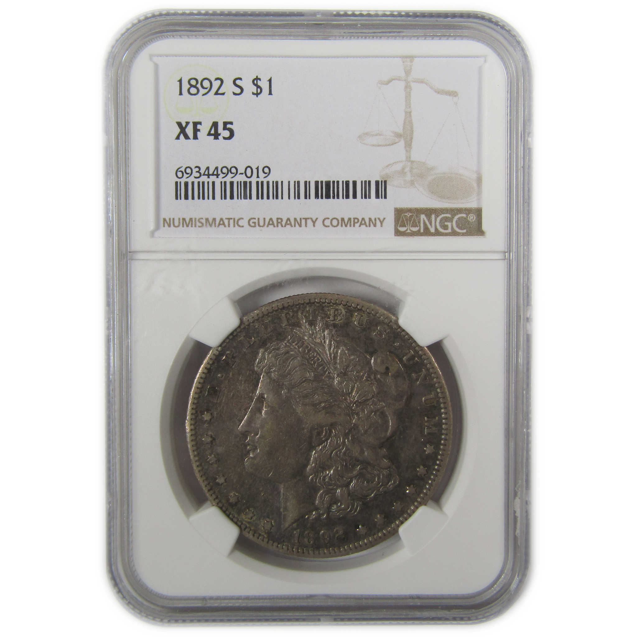 1892 S Morgan Dollar XF 45 NGC Silver $1 Coin SKU:I19677 - Morgan coin - Morgan silver dollar - Morgan silver dollar for sale - Profile Coins &amp; Collectibles