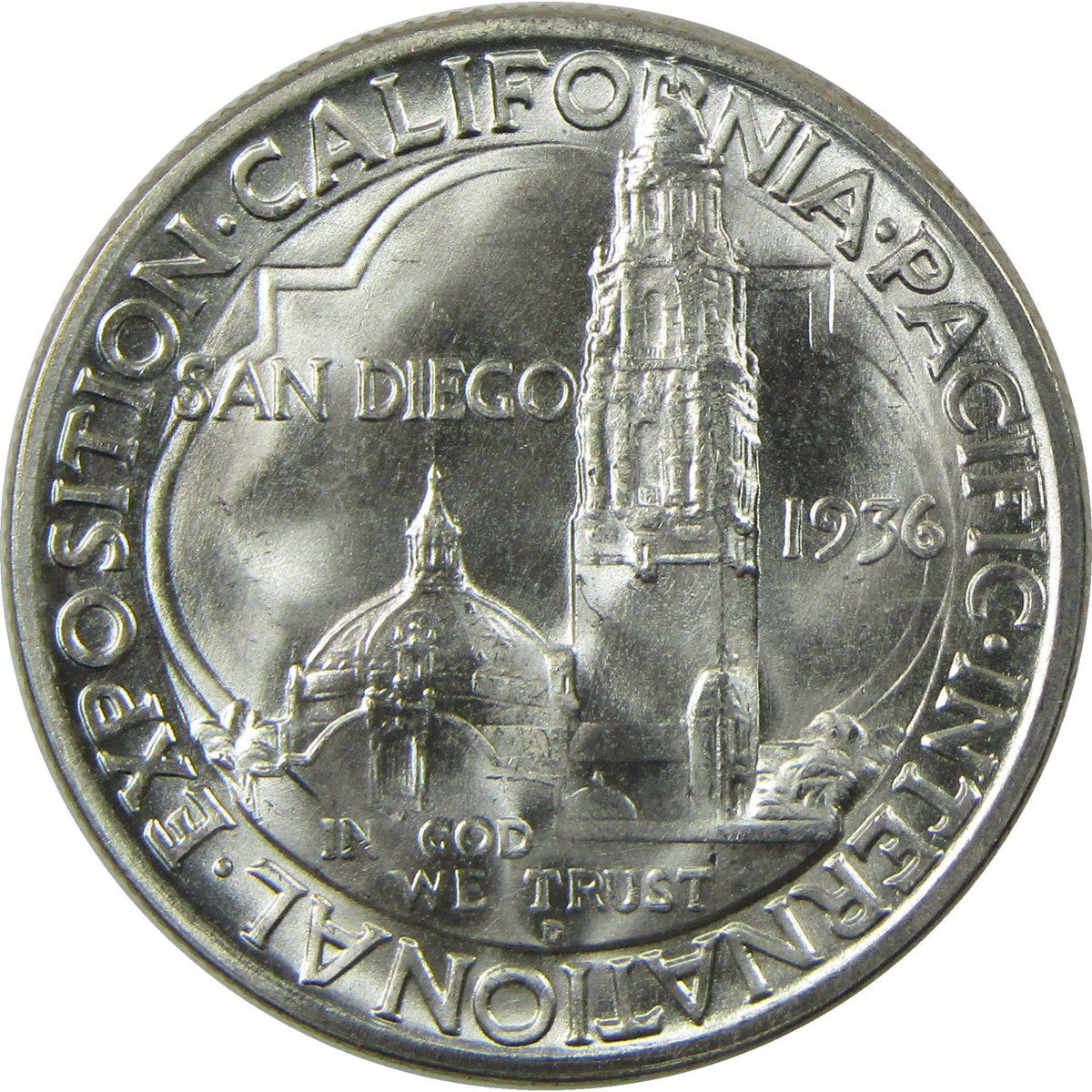 1939 D San Diego California Commemorative Silver 50c Uncirculated