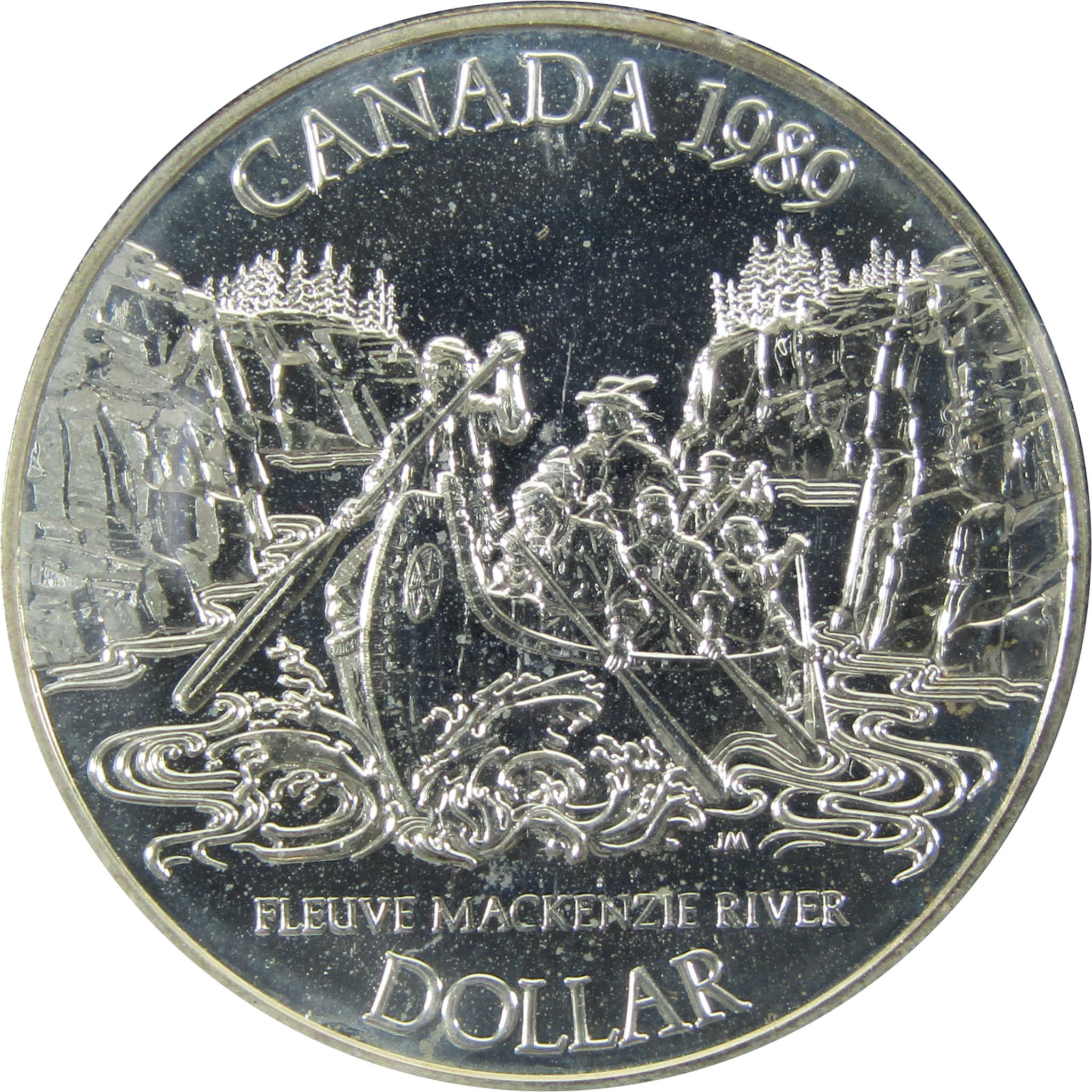 1989 Mackenzie River Canadian Dollar 23.32 g Nickel-Silver SKU:CPC6227