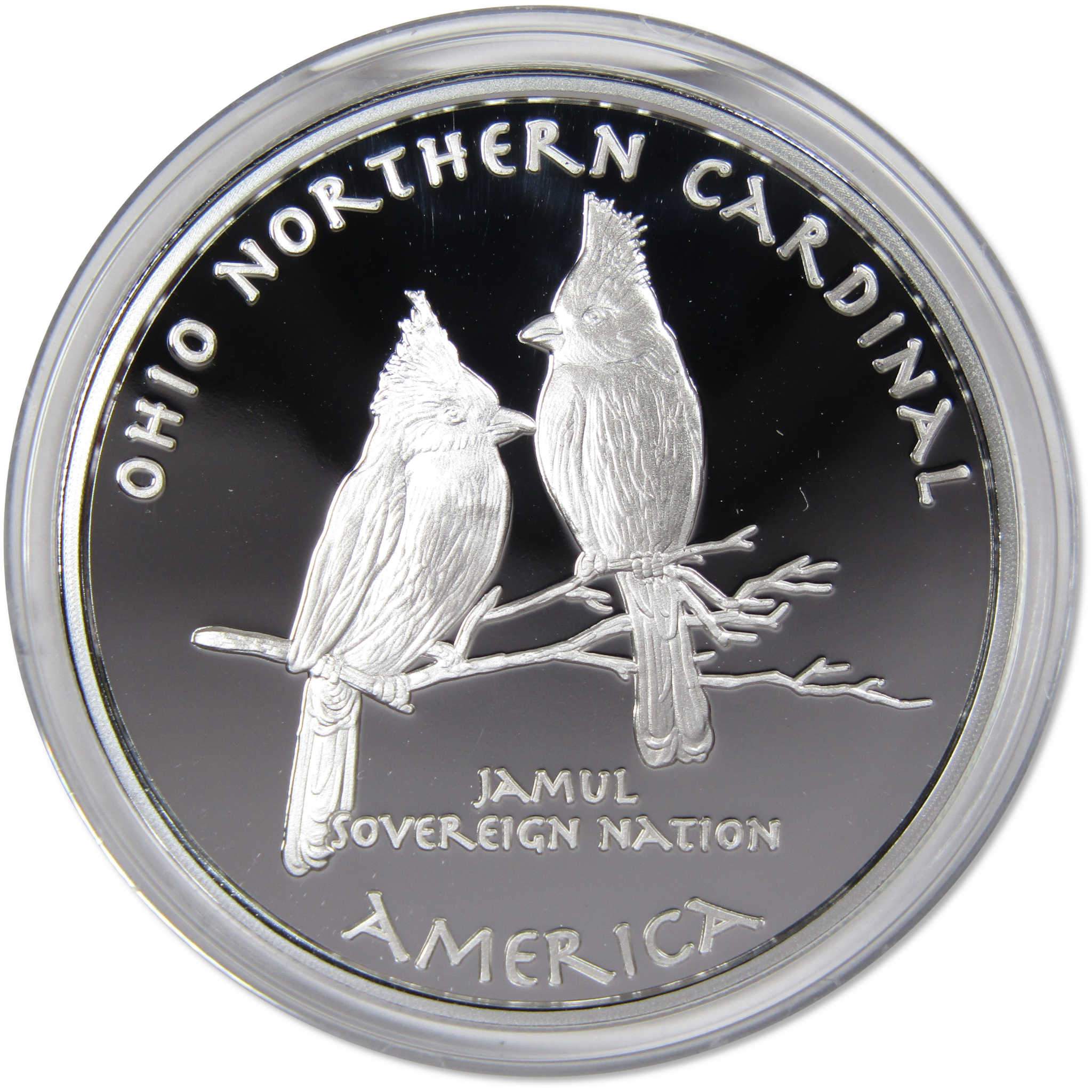 2019 Native American Jamul Wyandot Ohio Northern Cardinal 1 oz Silver