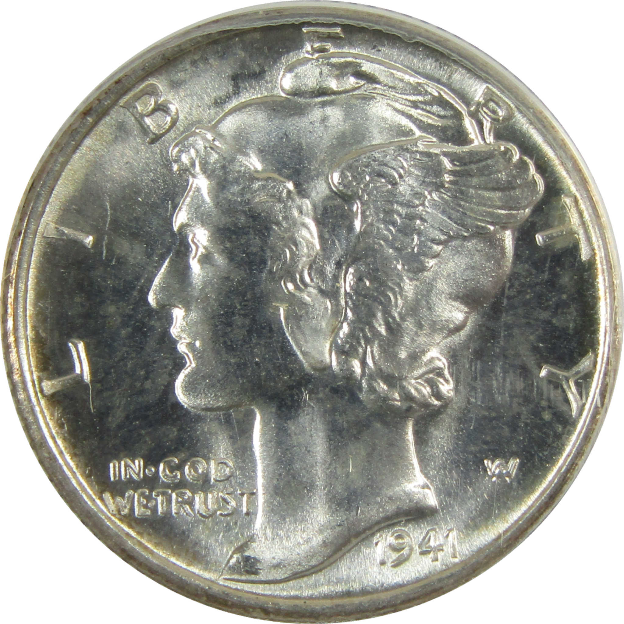 1941 S Mercury Silver Dime MS 65 FSB ANACS Uncirculated SKU:I28300