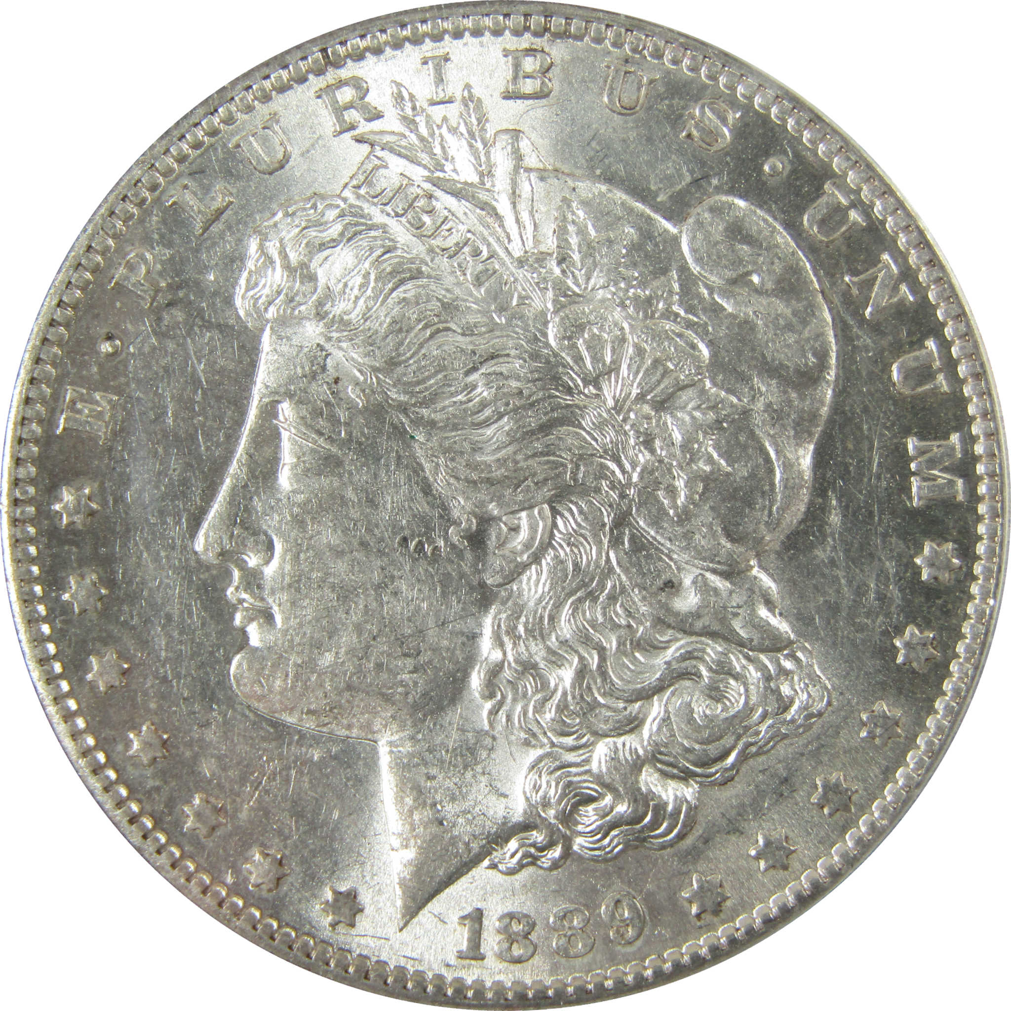 1889 S Morgan Silver Dollar AU 55 ANACS $1 Coin Collectible SKU:I28019