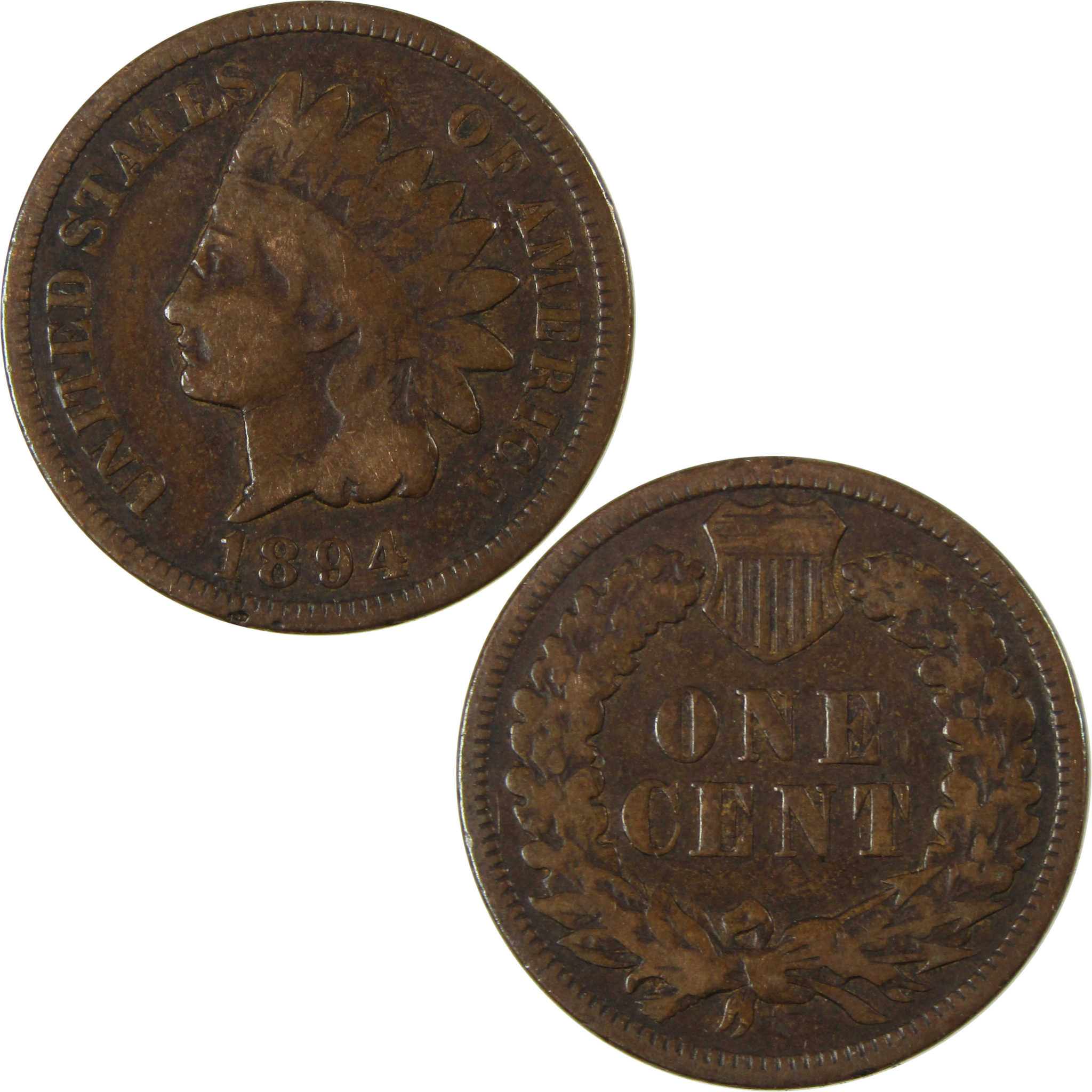 1894 Indian Head Cent G Good Penny 1c Coin Collectible SKU:I26548