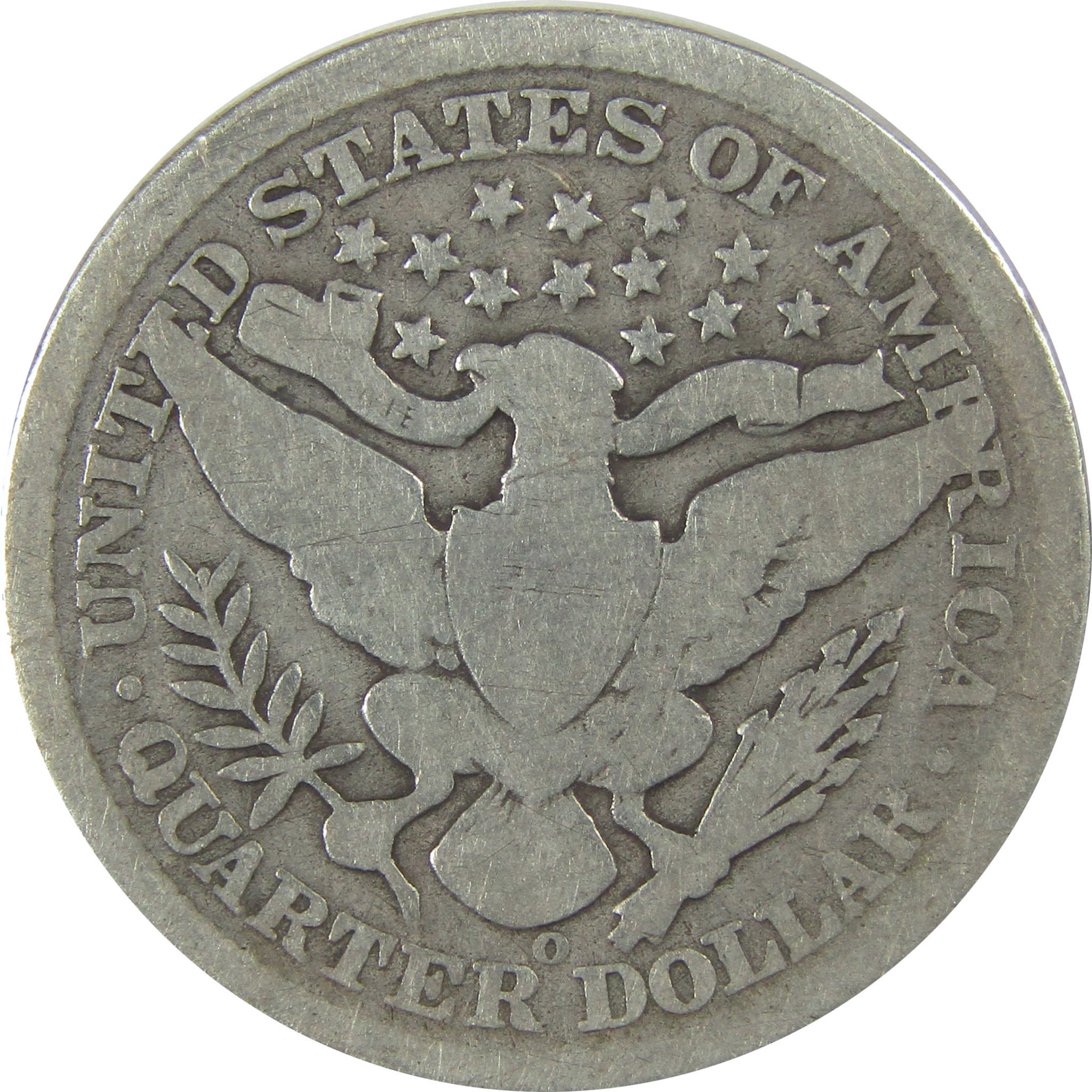 1897 O Barber Quarter G Good Details Silver 25c Coin SKU:I21792
