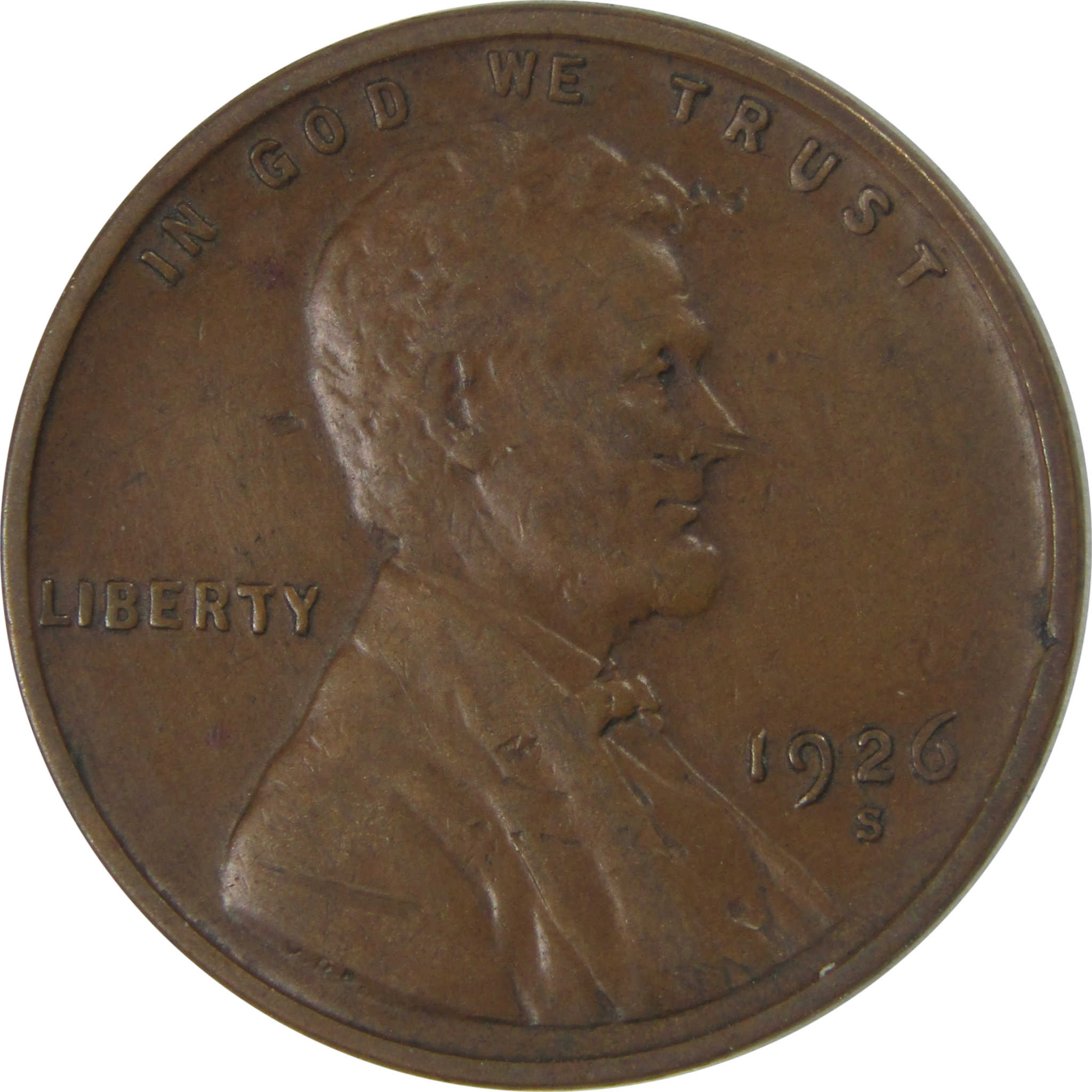 1926 S Lincoln Wheat Cent VF Very Fine Penny 1c Coin SKU:I23864