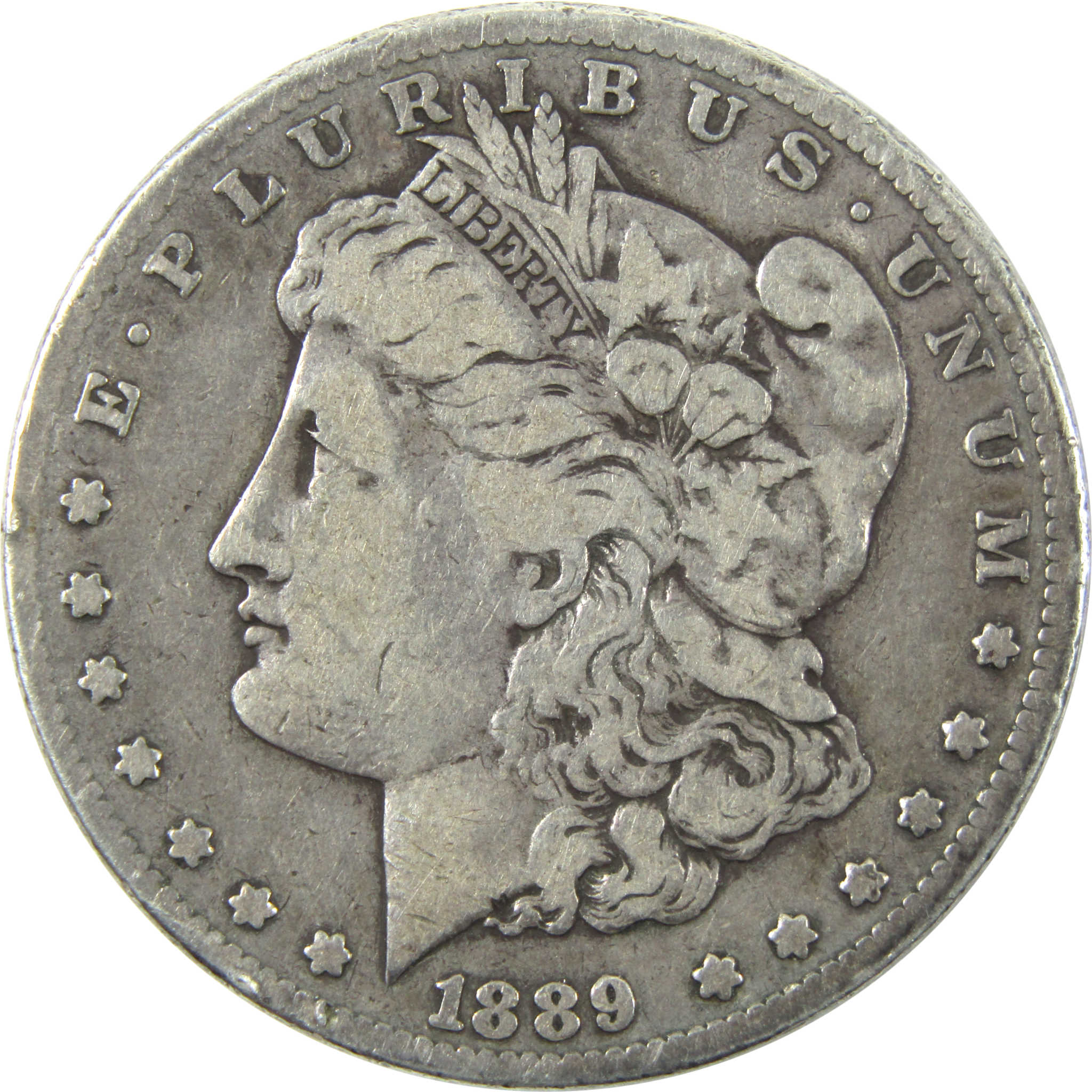 1889 CC Morgan Dollar VG Very Good Silver $1 Coin SKU:I14154 - Morgan coin - Morgan silver dollar - Morgan silver dollar for sale - Profile Coins &amp; Collectibles