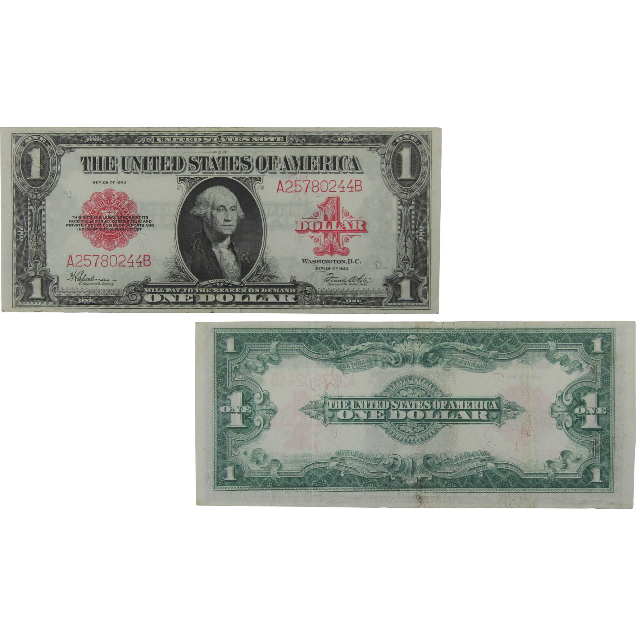 1923 $1 Large Size Legal Tender Note Fr 40 VF Very Fine Currency