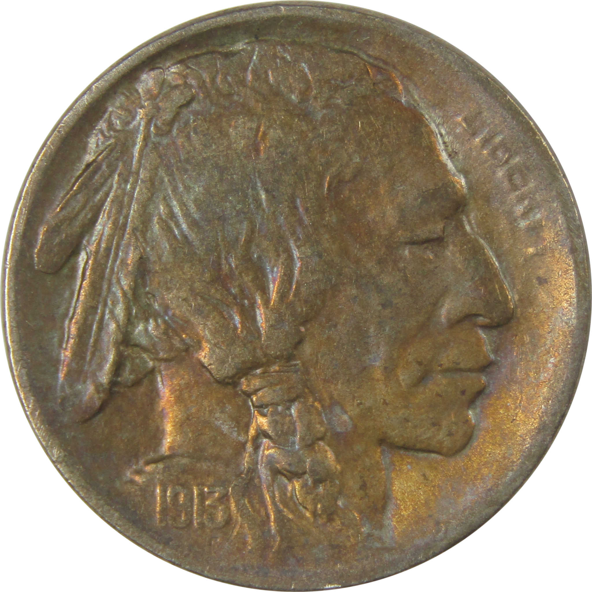 1913 S Type 1 Buffalo Nickel XF EF Extremely Fine Details SKU:I22859