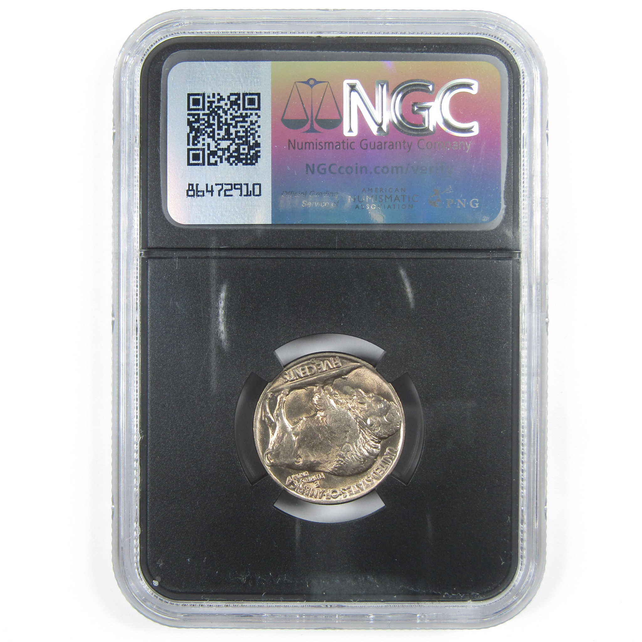 1938 D Buffalo Nickel MS 66 NGC 5c Original Bag Fragment SKU:I14595