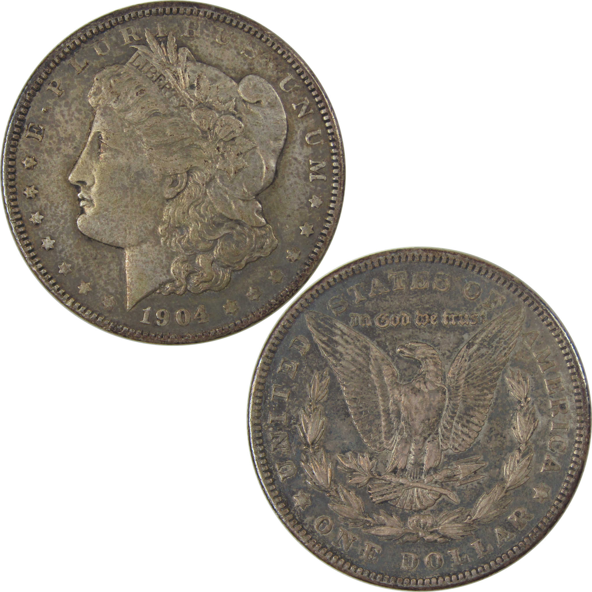 1904 Morgan Dollar XF EF Extremely Fine Silver $1 Coin SKU:I22823 - Morgan coin - Morgan silver dollar - Morgan silver dollar for sale - Profile Coins &amp; Collectibles