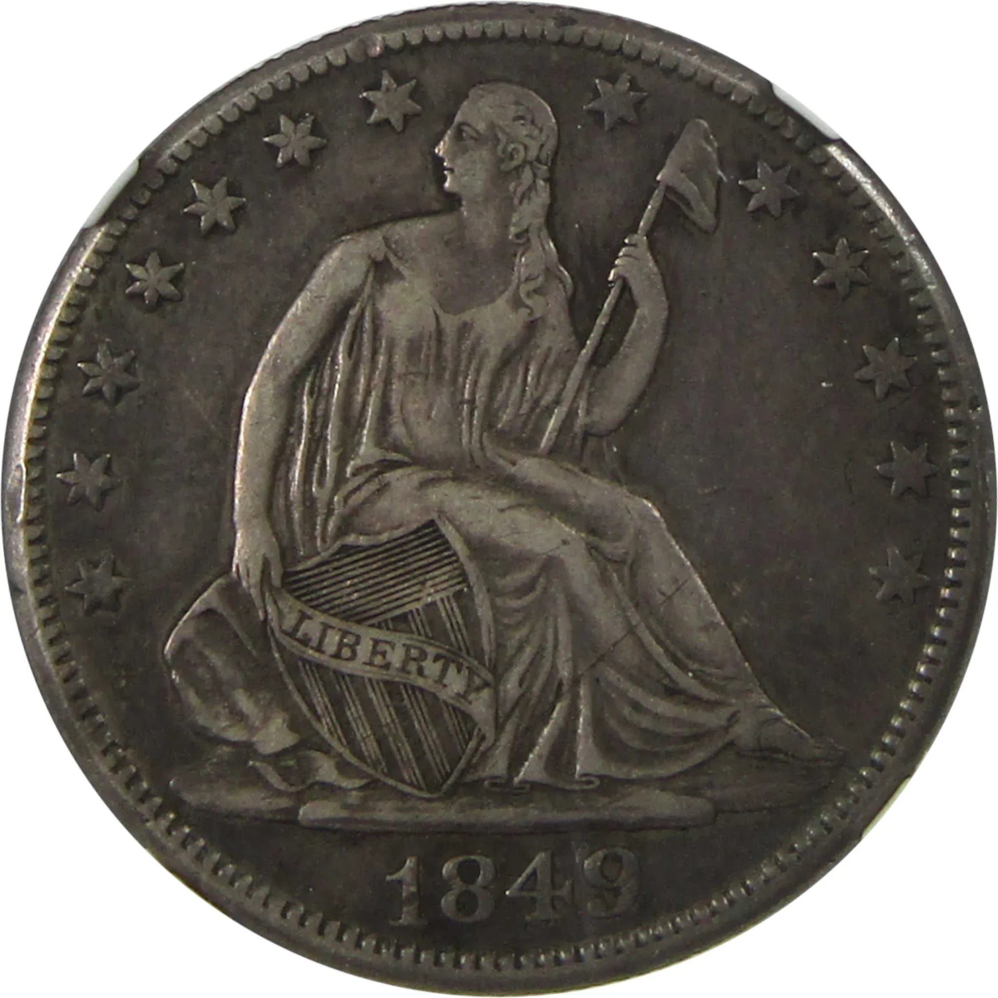 1849 O Seated Liberty Silver Half Dollar XF 40 NGC 50c Coin SKU:I25083