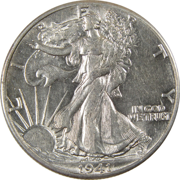 1941 Liberty Walking Silver 50c Borderline Uncirculated SKU:I28685