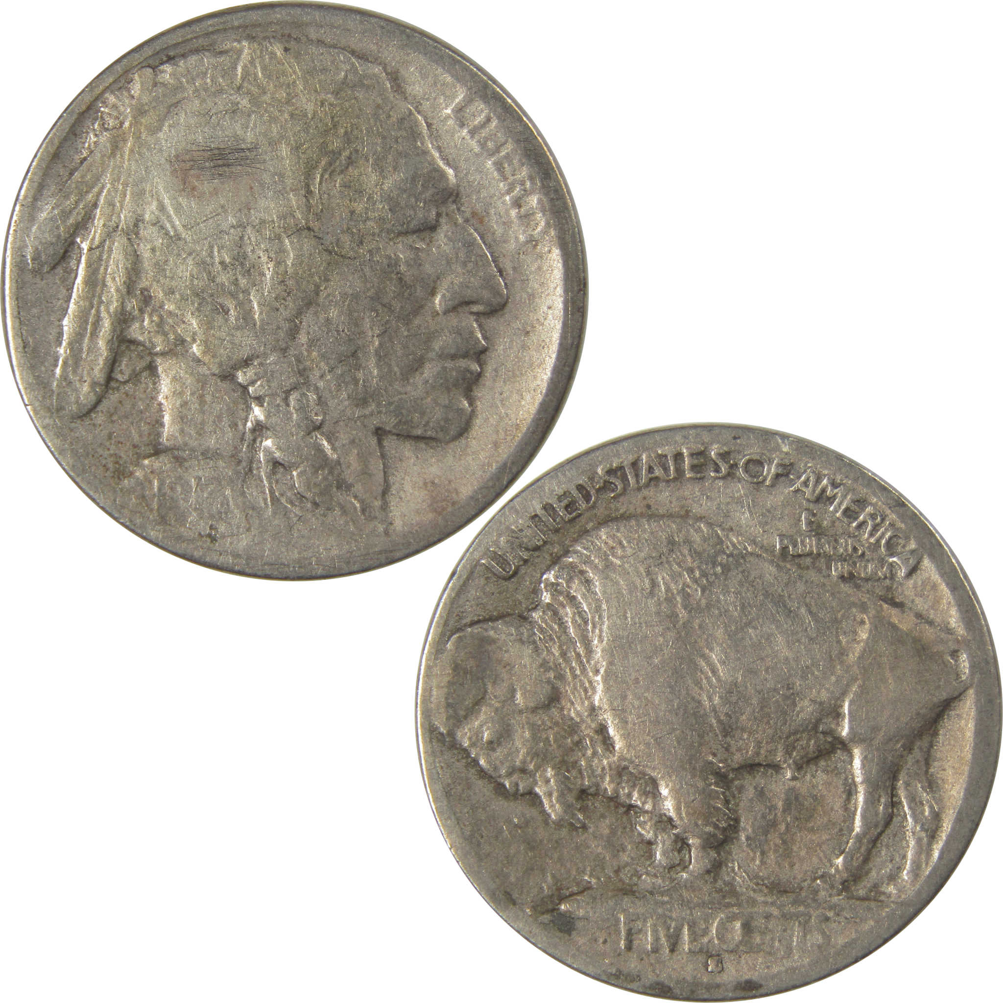 1913 S Type 1 Indian Head Buffalo Nickel AG About Good SKU:I22837
