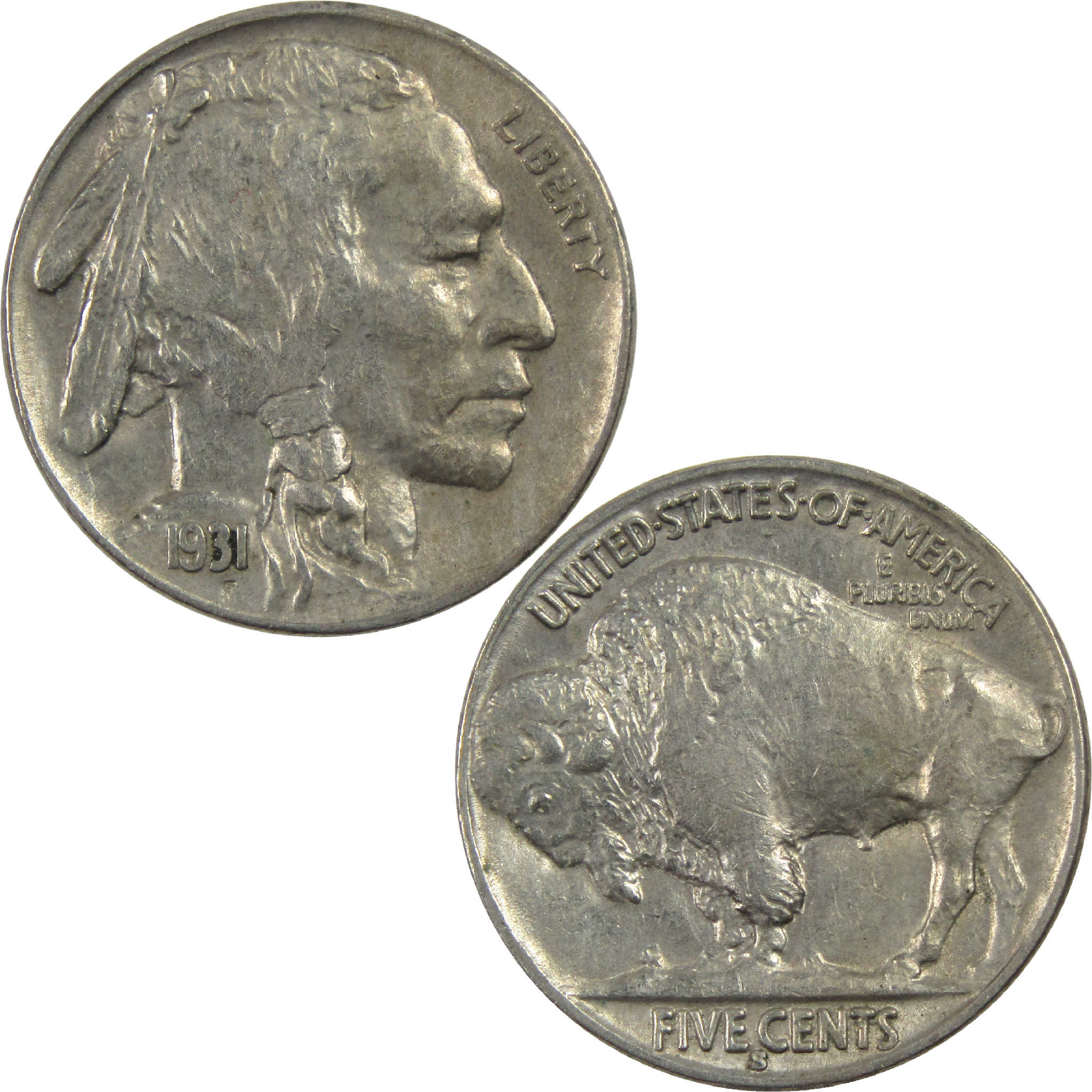 1931 S Indian Head Buffalo Nickel AU About Uncirculated 5c SKU:I11823