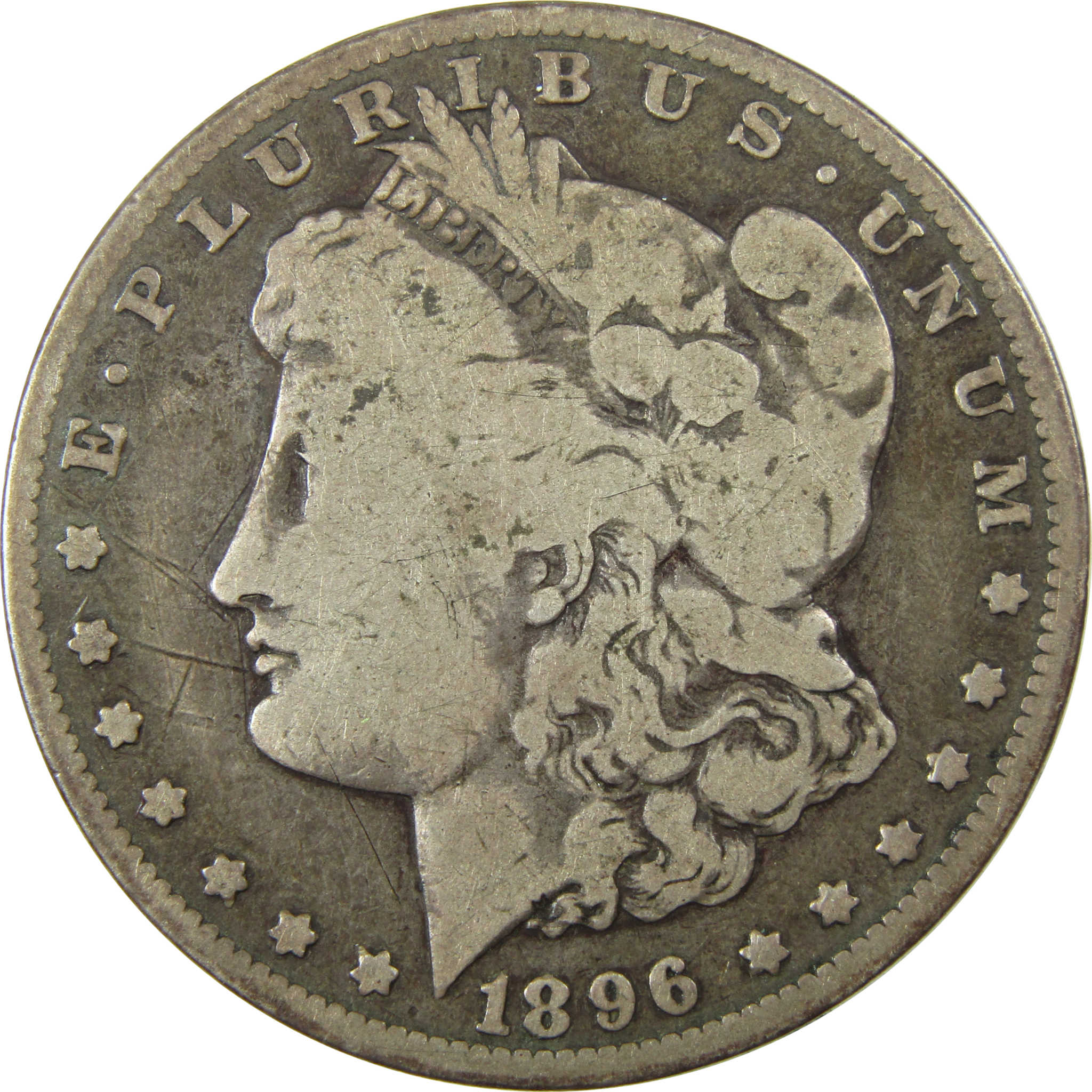 1896 O Morgan Silver Dollar VG Very Good Details $1 Coin SKU:CP1395 - Morgan coin - Morgan silver dollar - Morgan silver dollar for sale - Profile Coins &amp; Collectibles