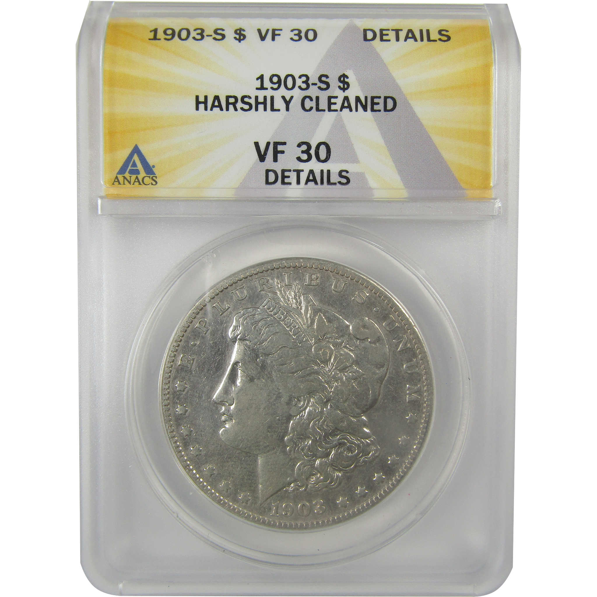 1903 S Morgan Dollar VF 30 Details ANACS Silver $1 Coin SKU:I21755 - Morgan coin - Morgan silver dollar - Morgan silver dollar for sale - Profile Coins &amp; Collectibles