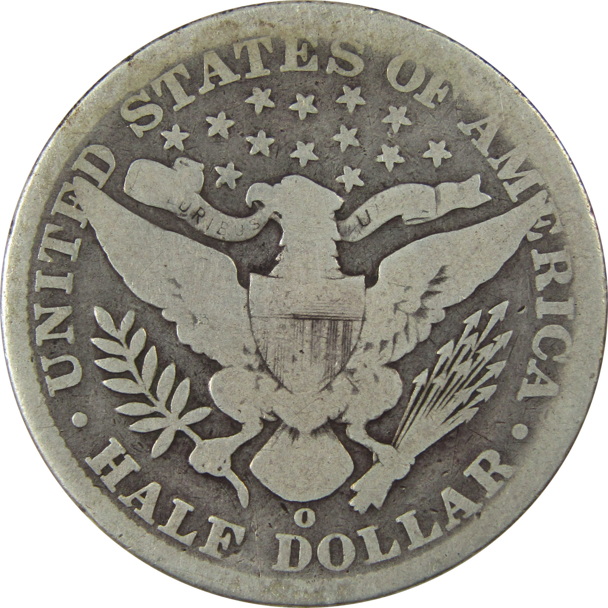 1896 O Barber Silver Half Dollar AG About Good 50c Coin SKU:I25966