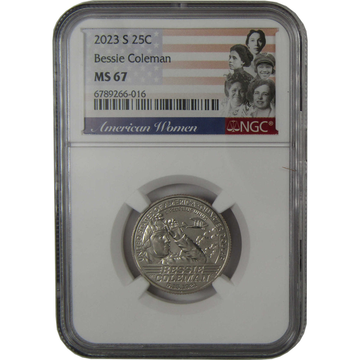 2023 S Bessie Coleman American Women Quarter Clad MS 67 NGC 25c Coin