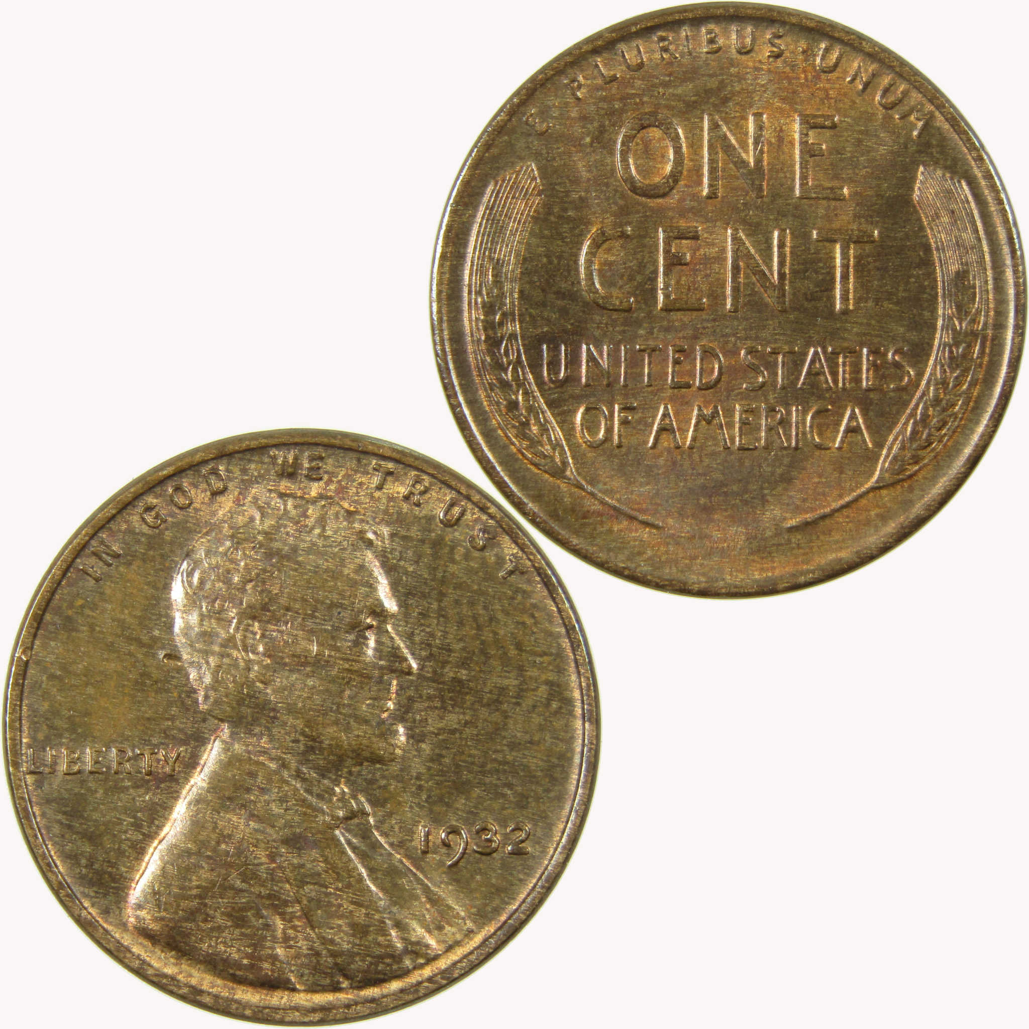 1932 Lincoln Wheat Cent Borderline Uncirculated Penny SKU:I26639