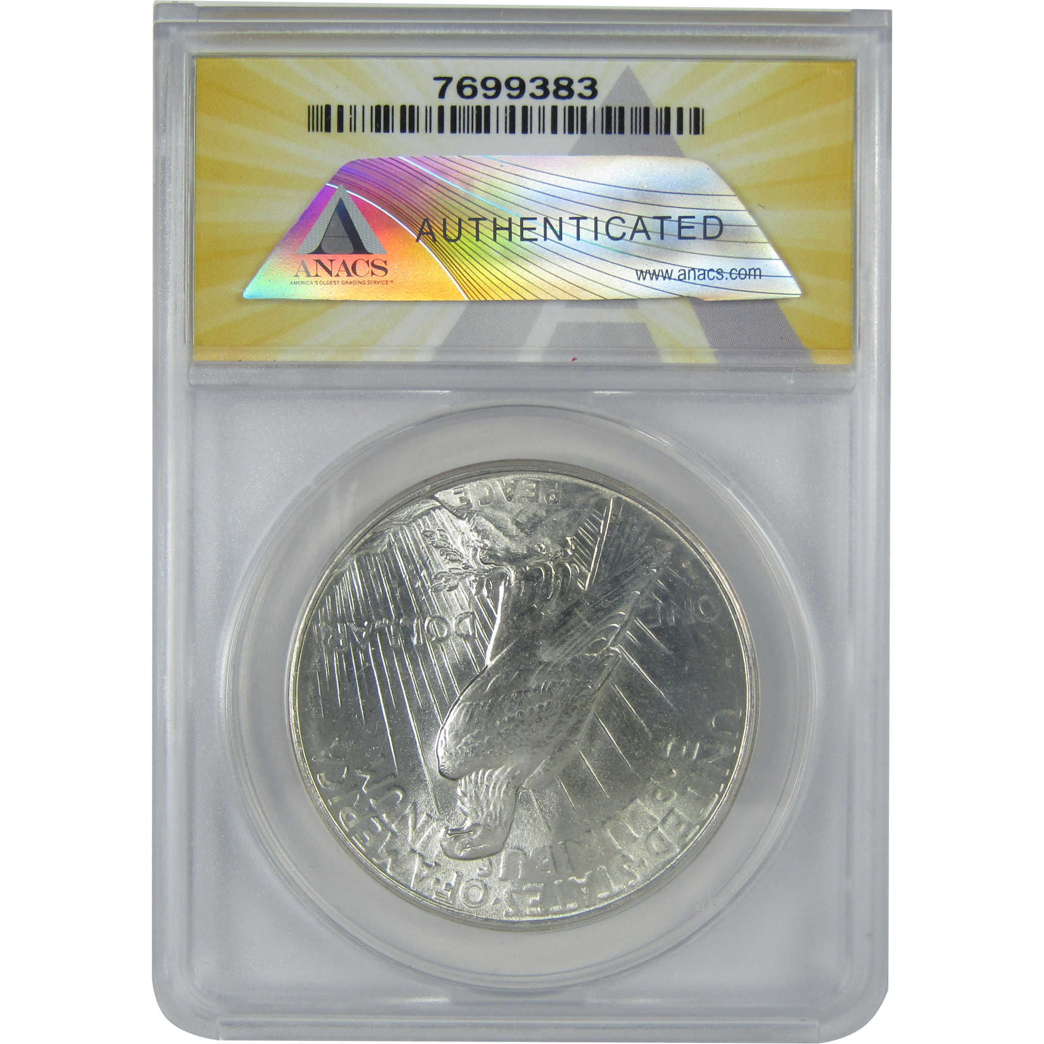 1926 D Peace Dollar MS 63 ANACS Silver $1 Uncirculated Coin SKU:I16391