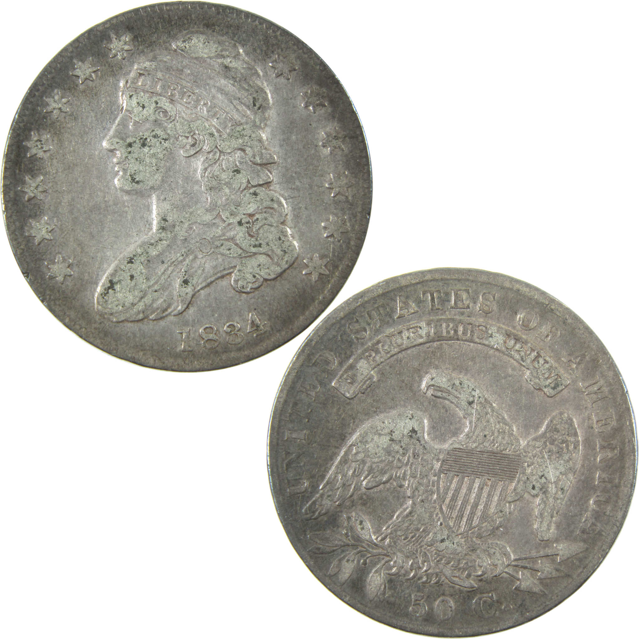 1834 Small Date, Stars, Letters Capped Bust Half Dollar VF SKU:I14900