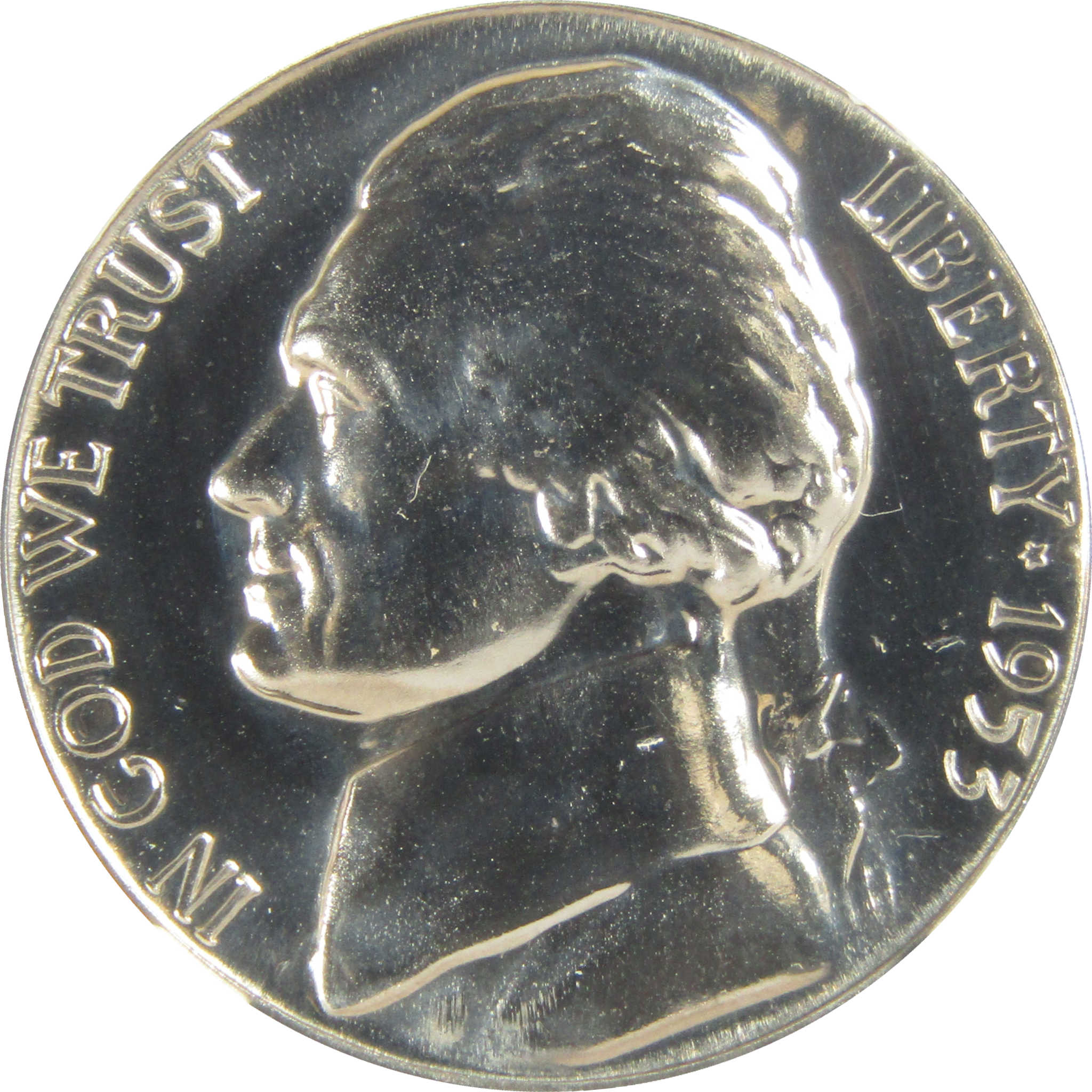 1953 Jefferson Nickel PF 68 NGC Proof 5c Coin Collectible SKU:I27368