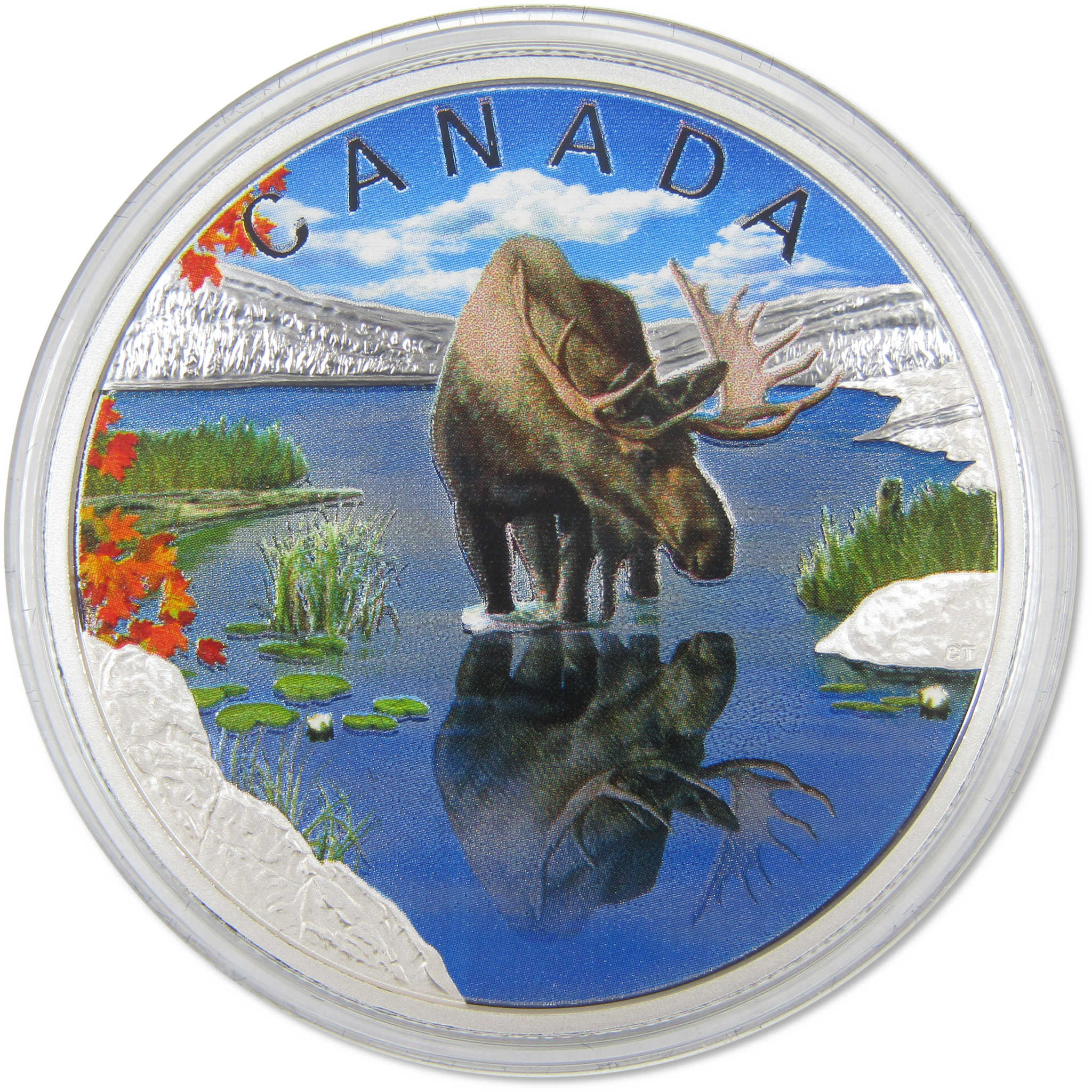 2024 Canadian Wildlife Reflections Moose 1 oz Silver COA SKU:OPC205