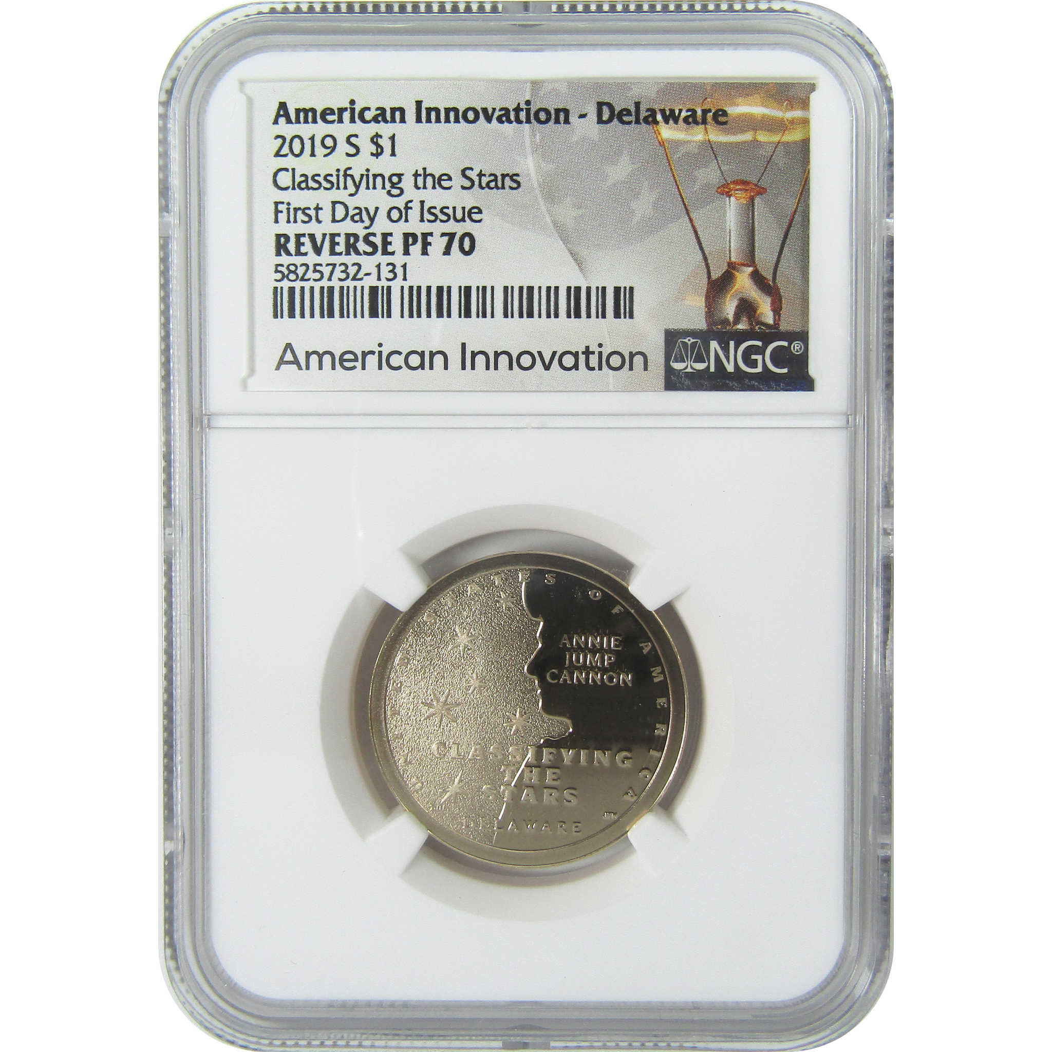 2019 S Classifying Stars Innovation $1 RP 70 NGC Rev Proof SKU:CPC9376