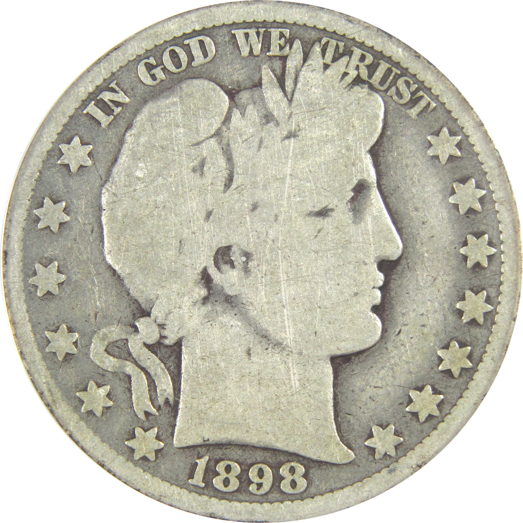 1898 O Barber Half Dollar AG 3 ANACS Silver 50c Coin SKU:I16349