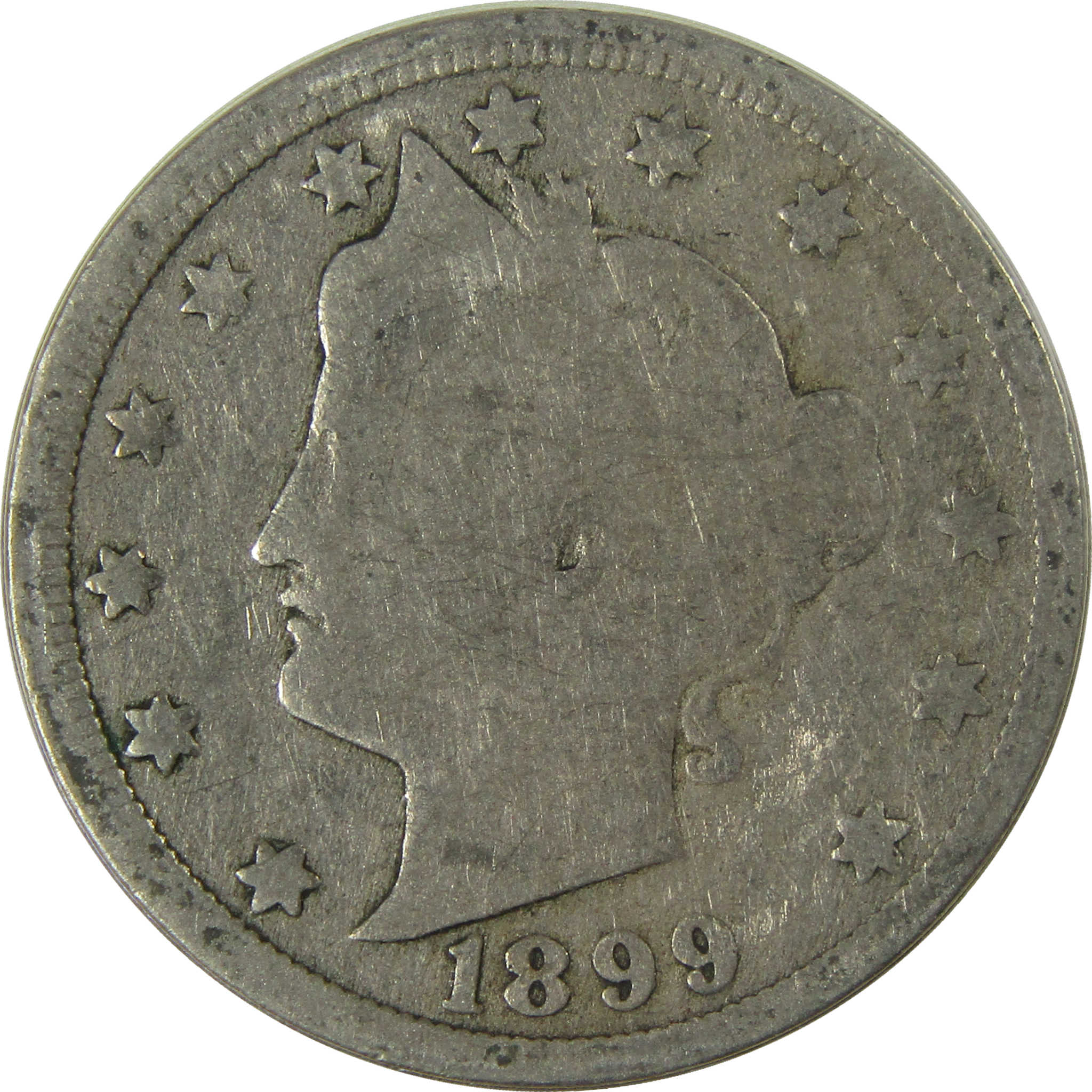 1899 Liberty Head V Nickel G Good 5c Coin Collectible SKU:I26741
