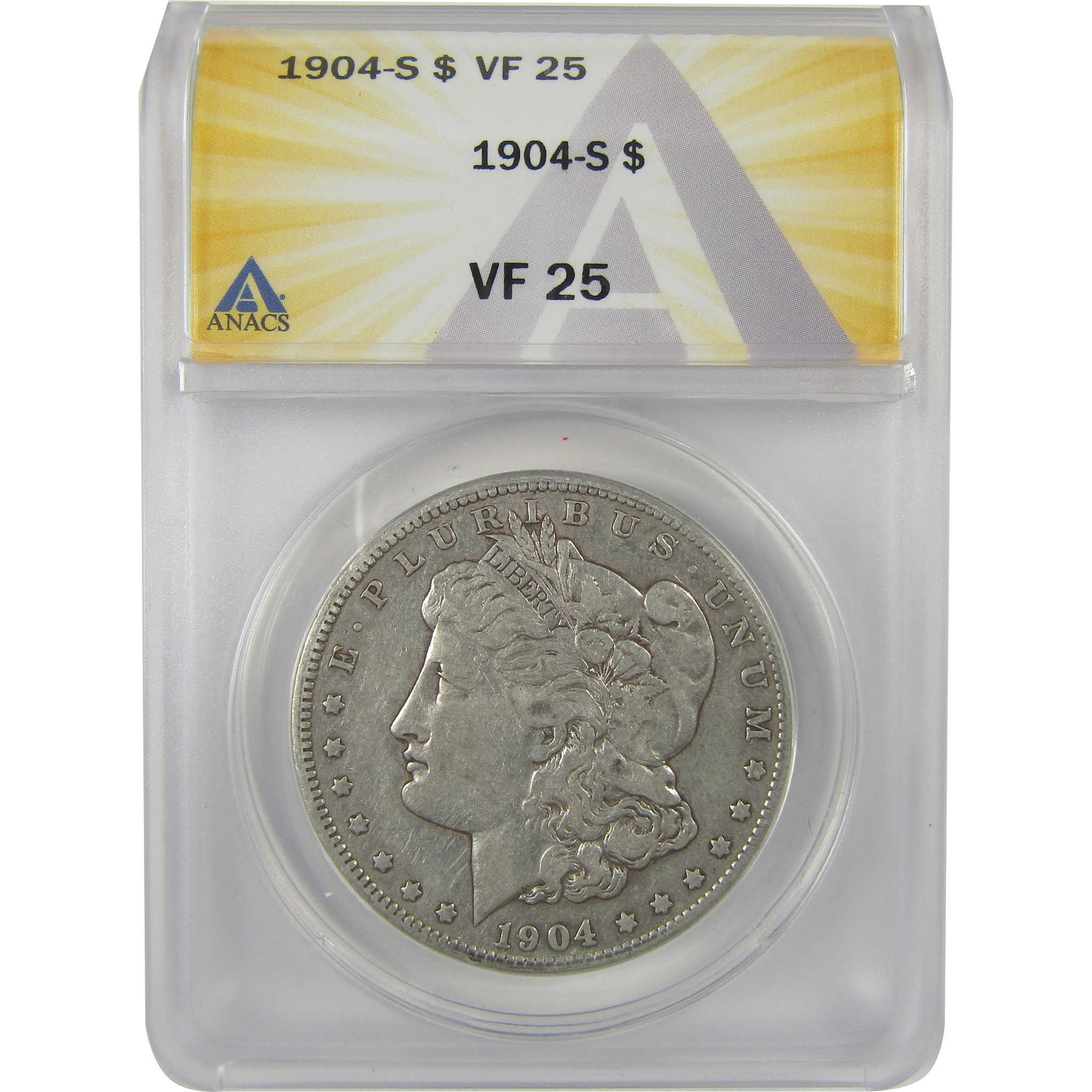 1904 S Morgan Dollar VF 25 ANACS Silver $1 Coin SKU:I21141 - Morgan coin - Morgan silver dollar - Morgan silver dollar for sale - Profile Coins &amp; Collectibles