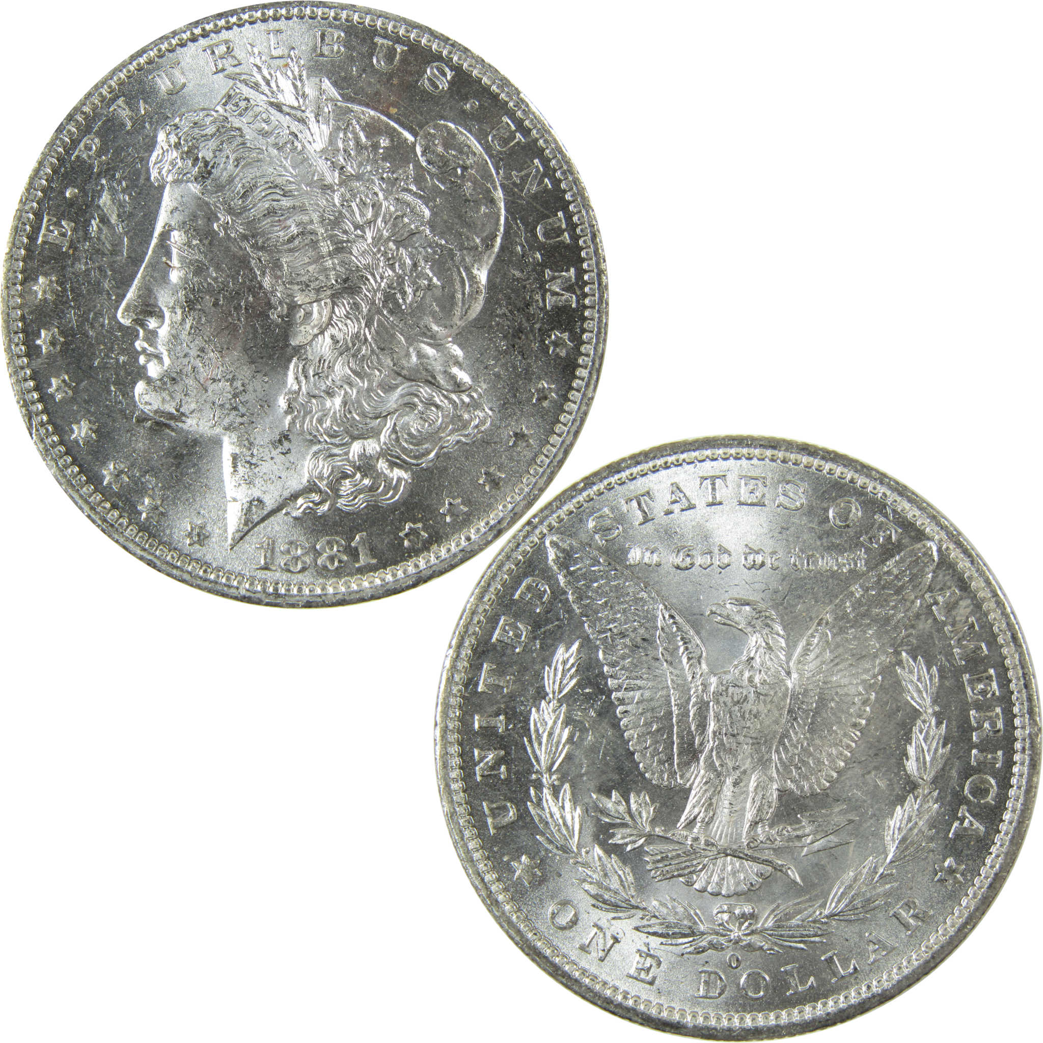 1881 O Morgan Silver Dollar Uncirculated Mint State $1 Coin SKU:I27692
